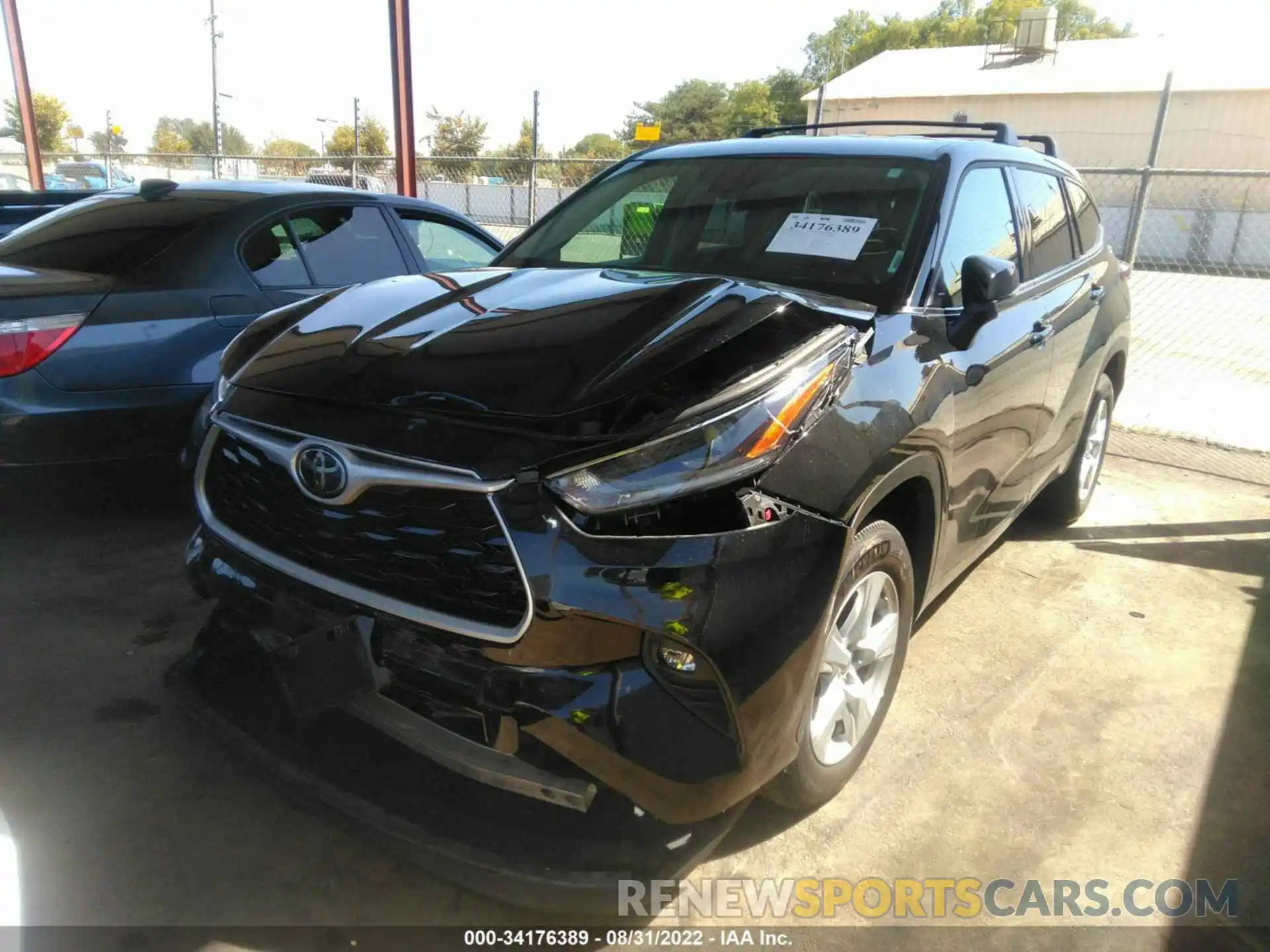 2 Photograph of a damaged car 5TDZZRAHXMS074468 TOYOTA HIGHLANDER 2021