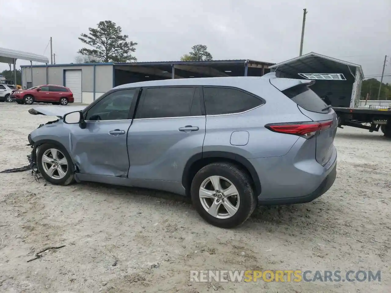 2 Photograph of a damaged car 5TDZZRAHXMS086085 TOYOTA HIGHLANDER 2021