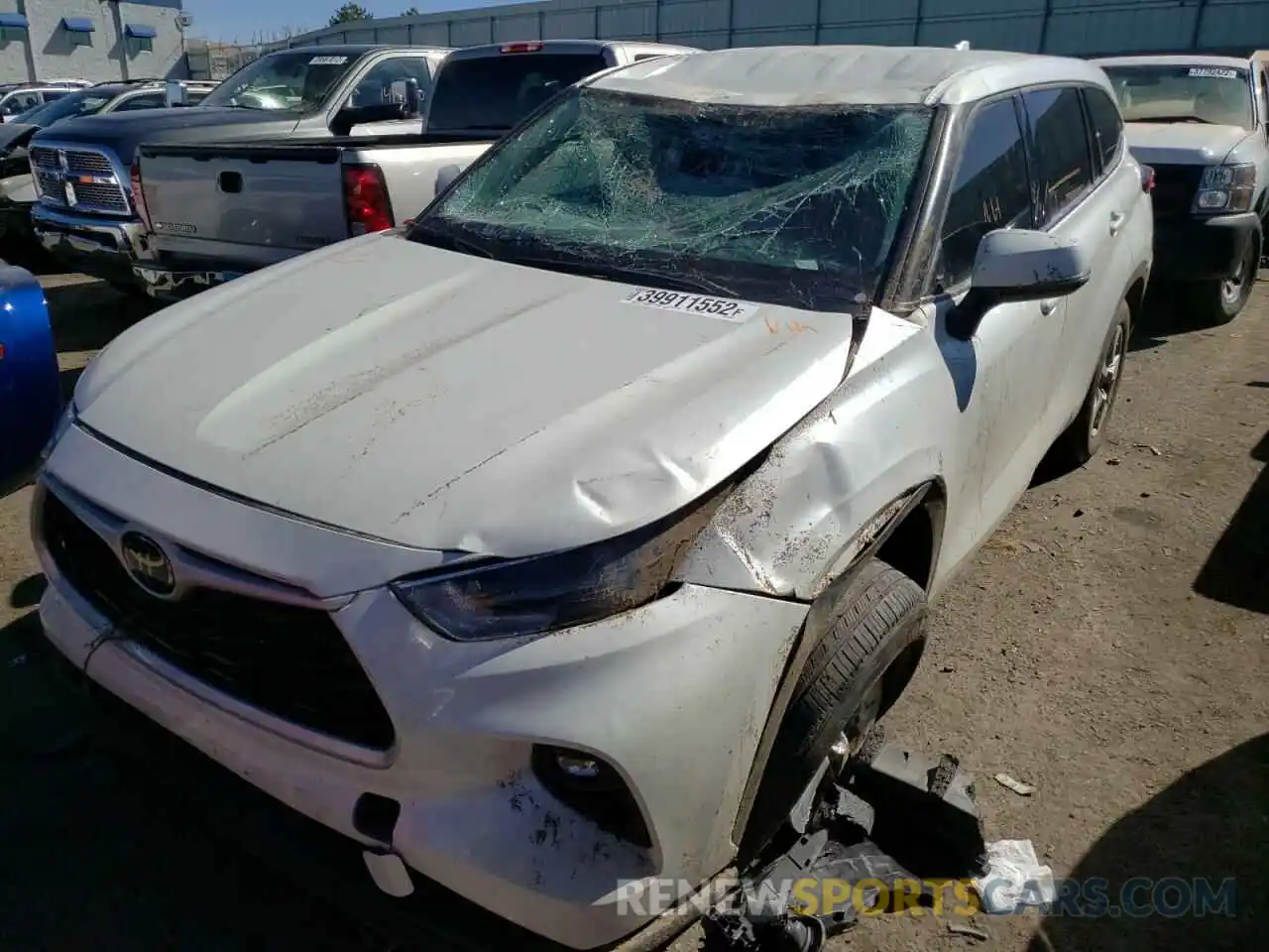 9 Photograph of a damaged car 5TDZZRAHXMS515337 TOYOTA HIGHLANDER 2021