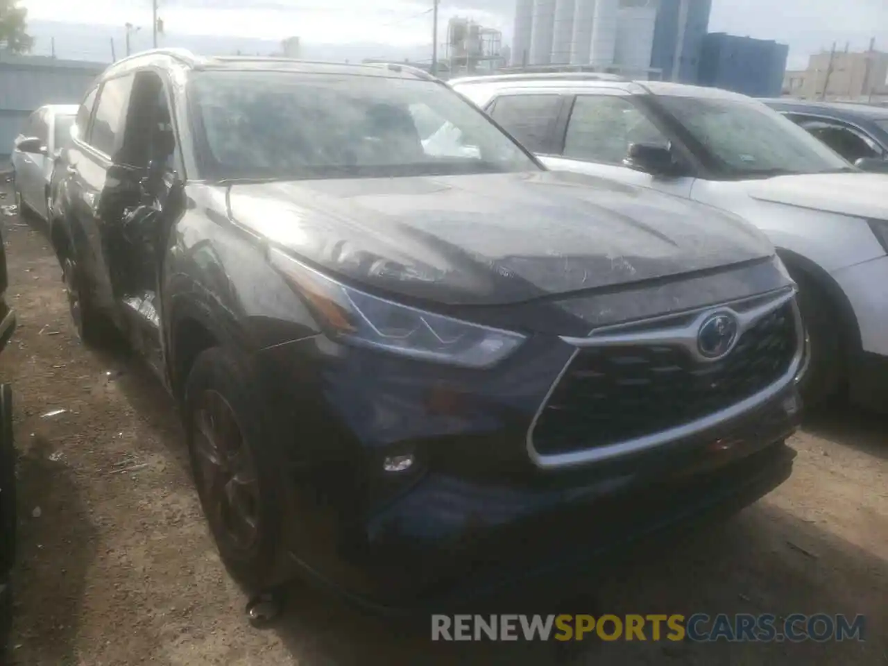 1 Photograph of a damaged car 5TDAARAH7NS509923 TOYOTA HIGHLANDER 2022