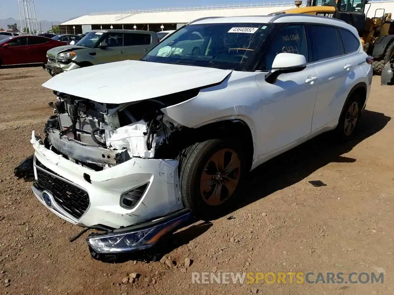 2 Photograph of a damaged car 5TDAARAH7NS509999 TOYOTA HIGHLANDER 2022