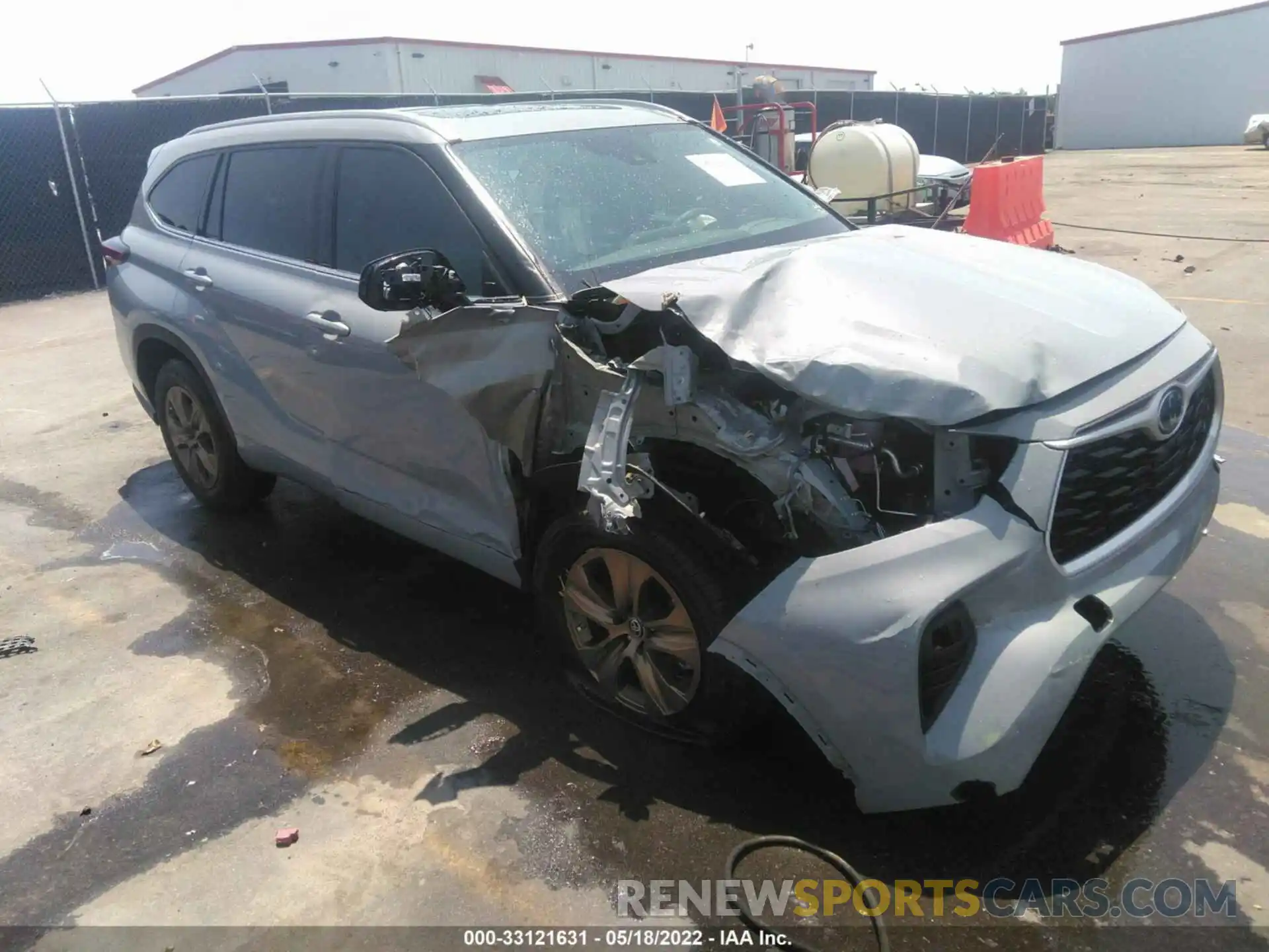 1 Photograph of a damaged car 5TDAARAHXNS512038 TOYOTA HIGHLANDER 2022