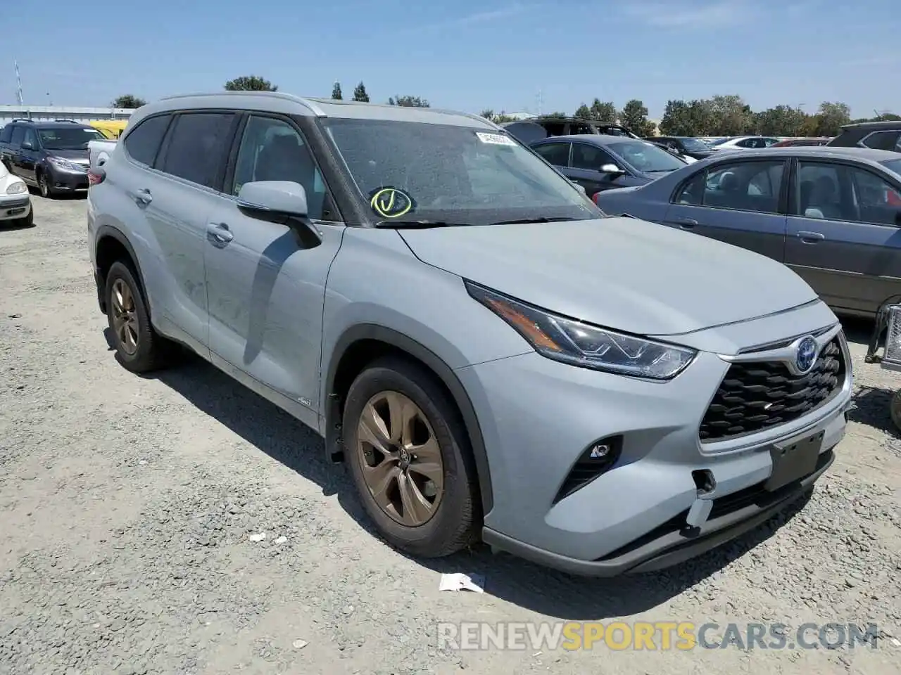 1 Photograph of a damaged car 5TDABRCH0NS546872 TOYOTA HIGHLANDER 2022