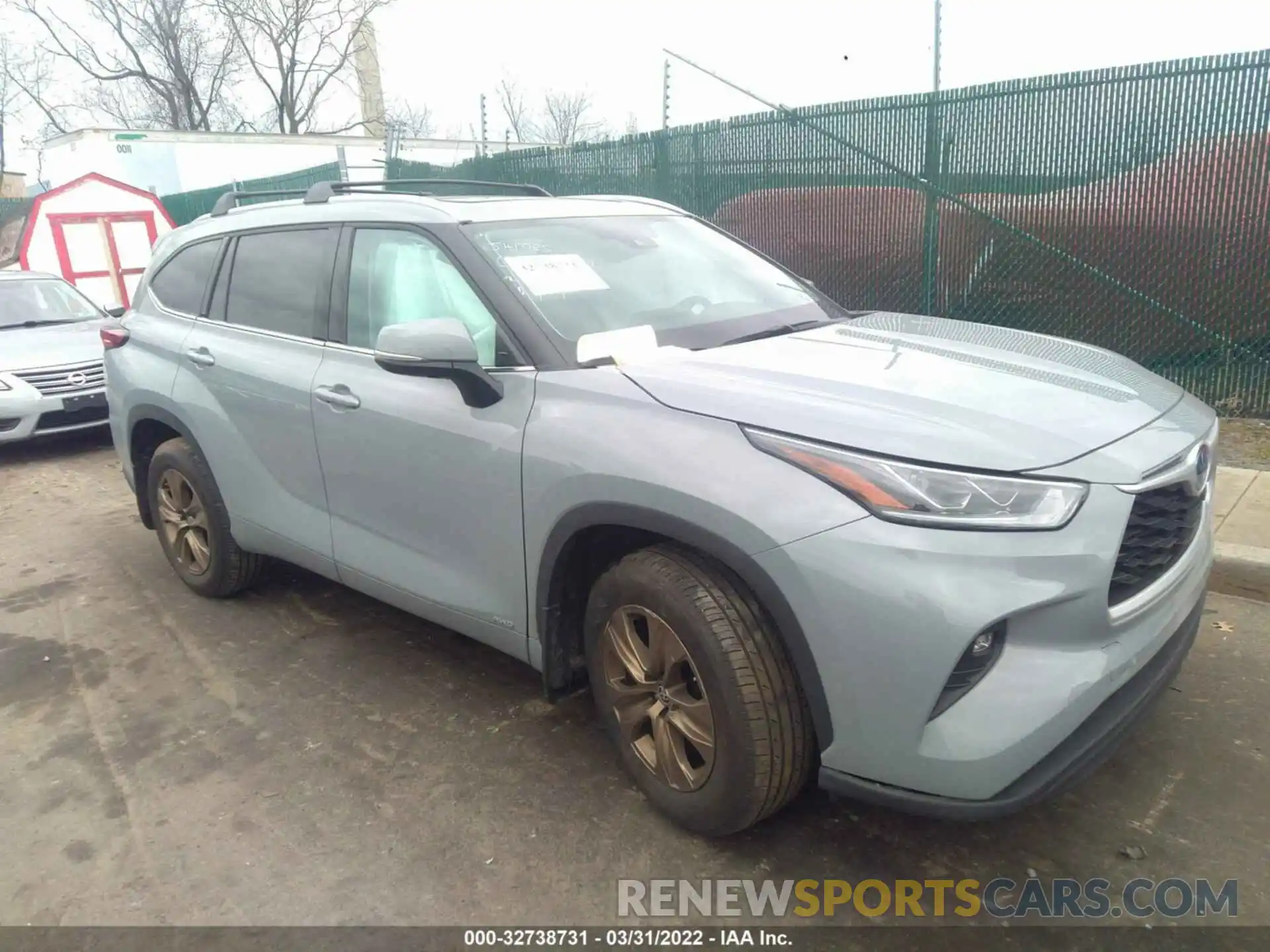 1 Photograph of a damaged car 5TDABRCH2NS540717 TOYOTA HIGHLANDER 2022