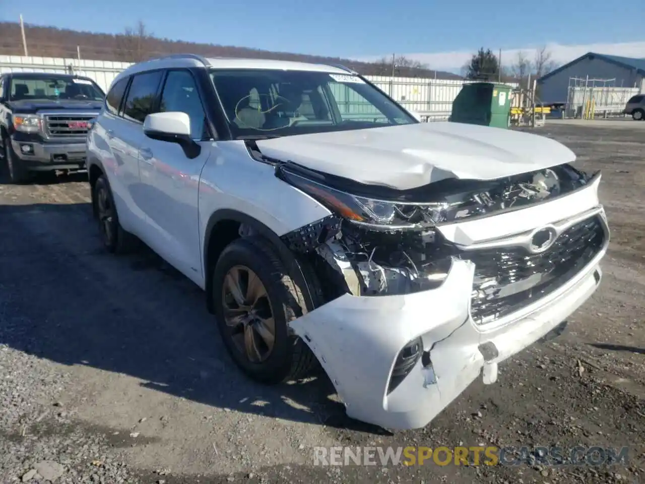 1 Photograph of a damaged car 5TDABRCH4NS543781 TOYOTA HIGHLANDER 2022