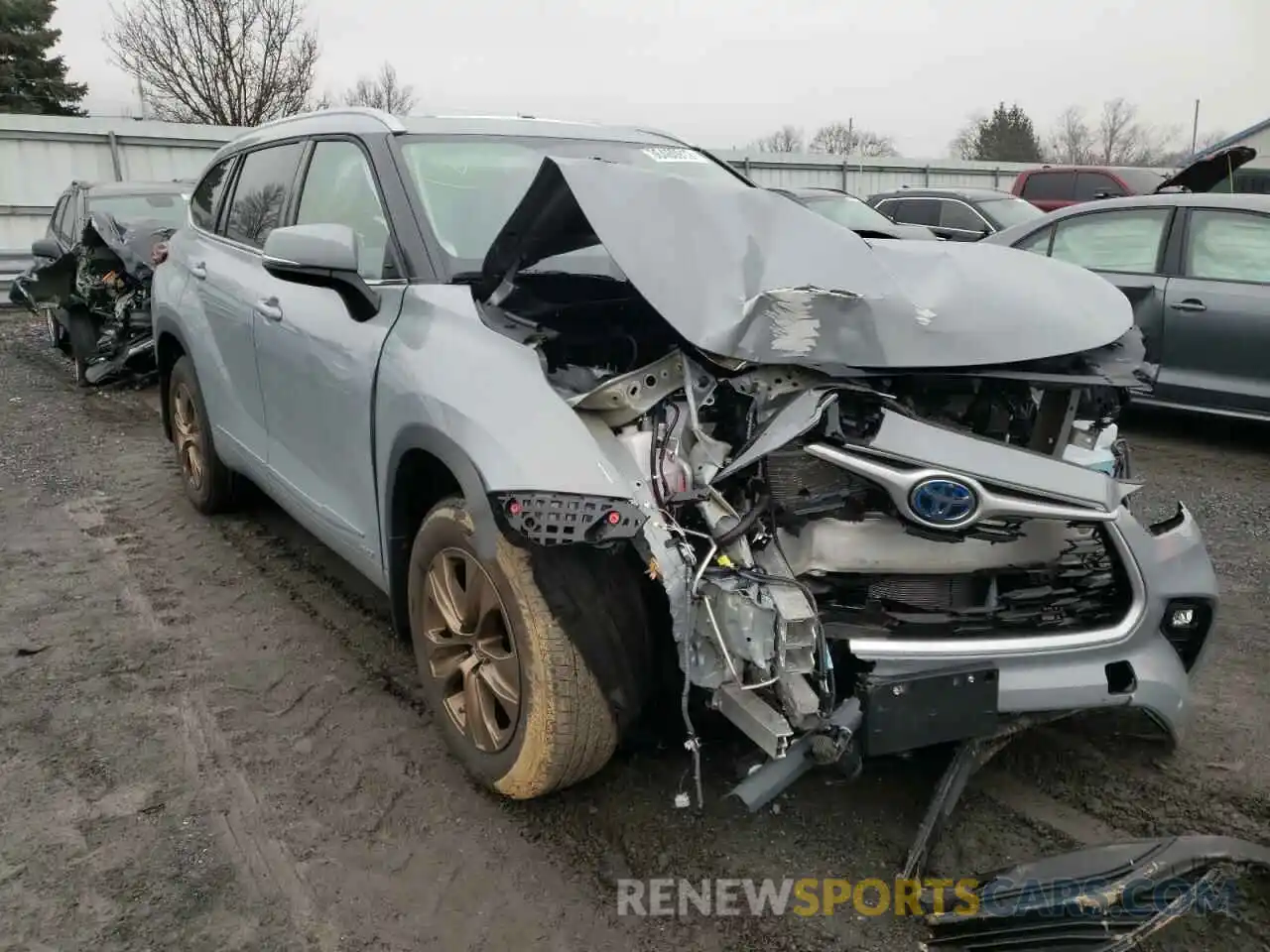 1 Photograph of a damaged car 5TDABRCH5NS539755 TOYOTA HIGHLANDER 2022