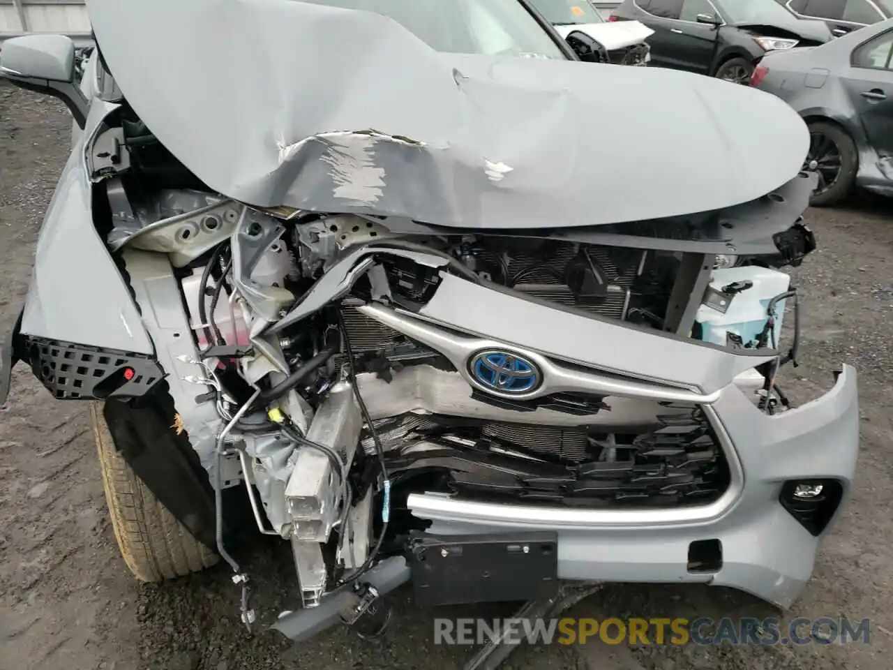 7 Photograph of a damaged car 5TDABRCH5NS539755 TOYOTA HIGHLANDER 2022