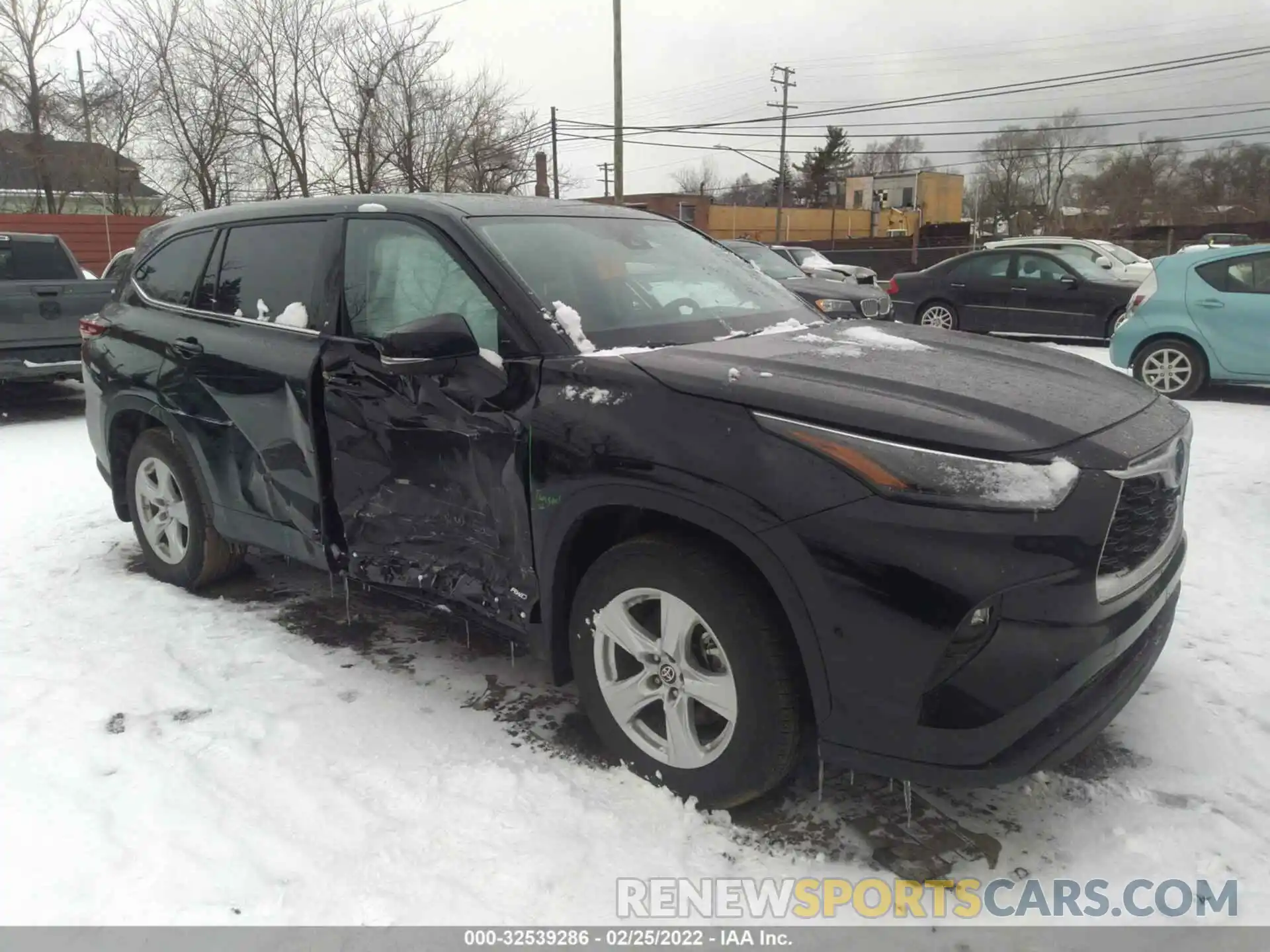 1 Photograph of a damaged car 5TDBBRCH0NS071471 TOYOTA HIGHLANDER 2022