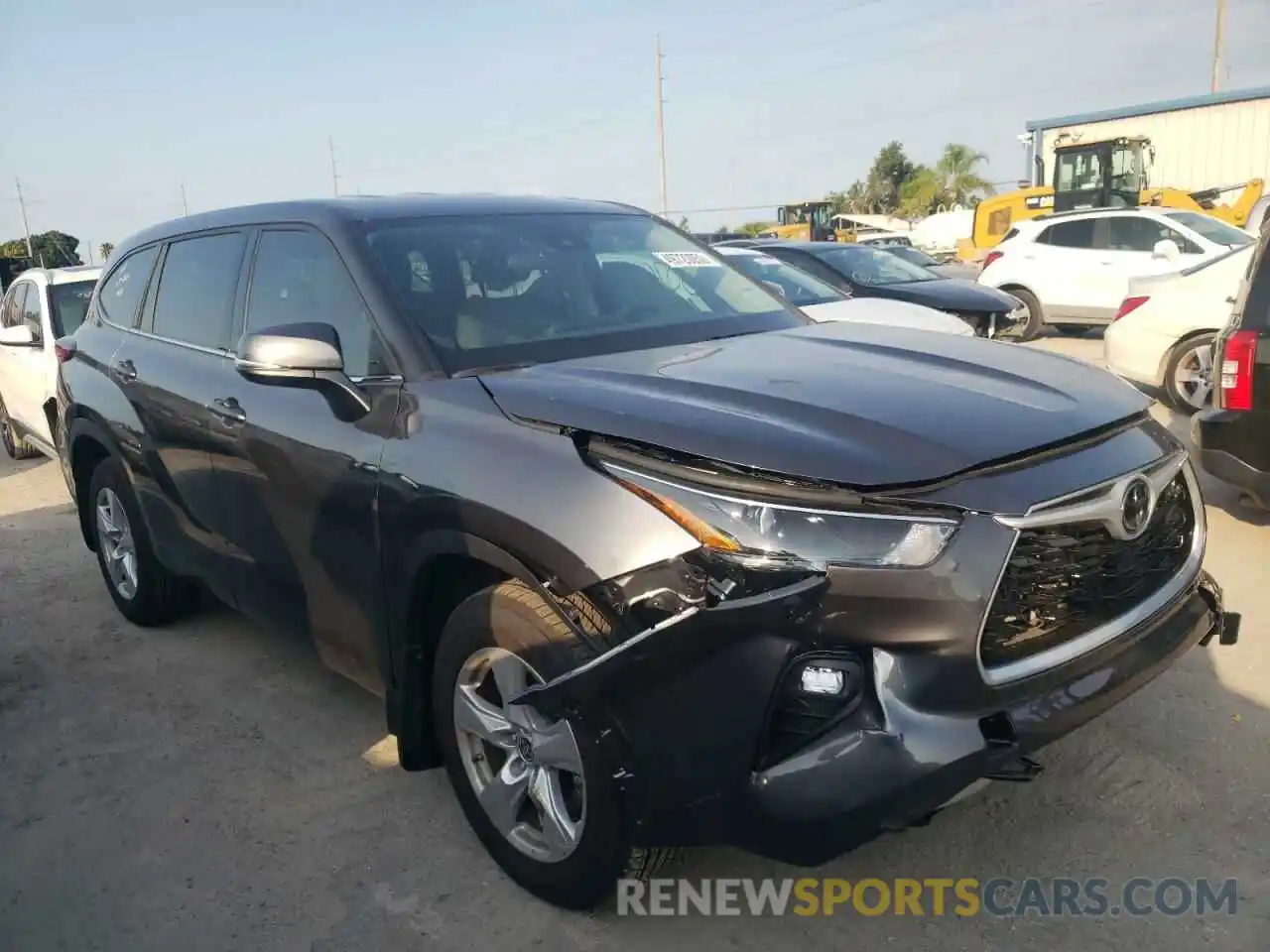 1 Photograph of a damaged car 5TDBZRBH1NS564783 TOYOTA HIGHLANDER 2022