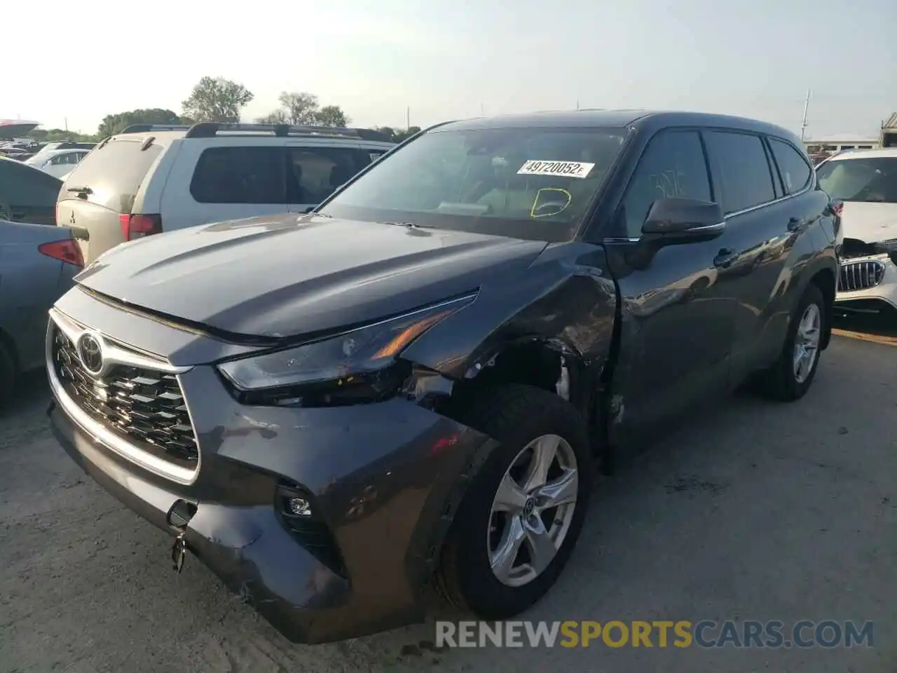 2 Photograph of a damaged car 5TDBZRBH1NS564783 TOYOTA HIGHLANDER 2022