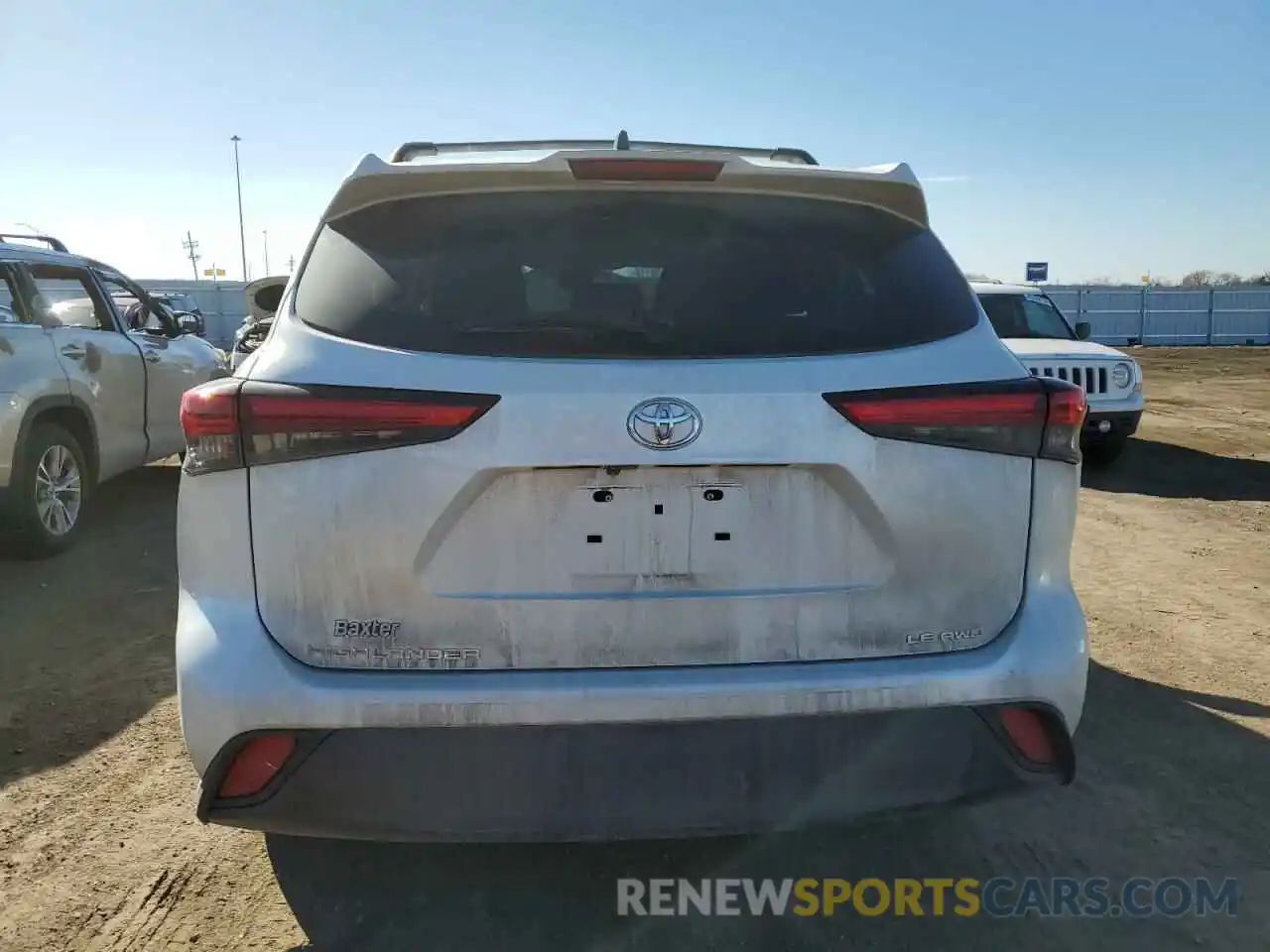 6 Photograph of a damaged car 5TDBZRBH3NS573243 TOYOTA HIGHLANDER 2022