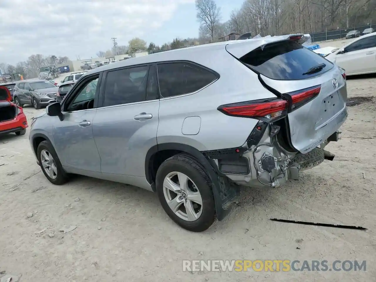 2 Photograph of a damaged car 5TDBZRBH4NS217979 TOYOTA HIGHLANDER 2022