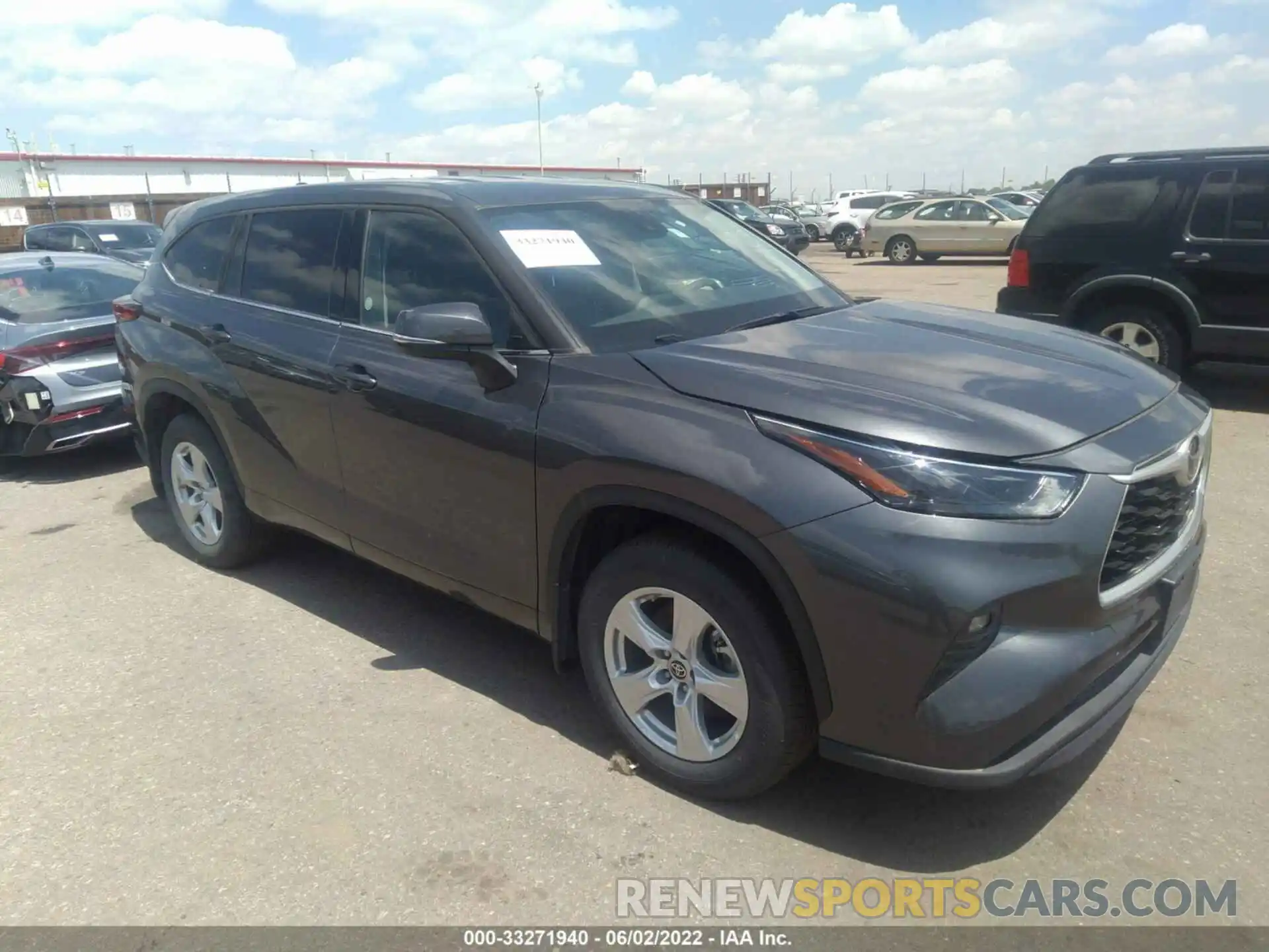 1 Photograph of a damaged car 5TDBZRBH4NS562252 TOYOTA HIGHLANDER 2022