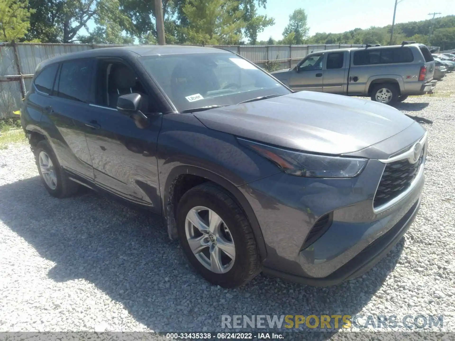 1 Photograph of a damaged car 5TDCZRAH3NS113621 TOYOTA HIGHLANDER 2022