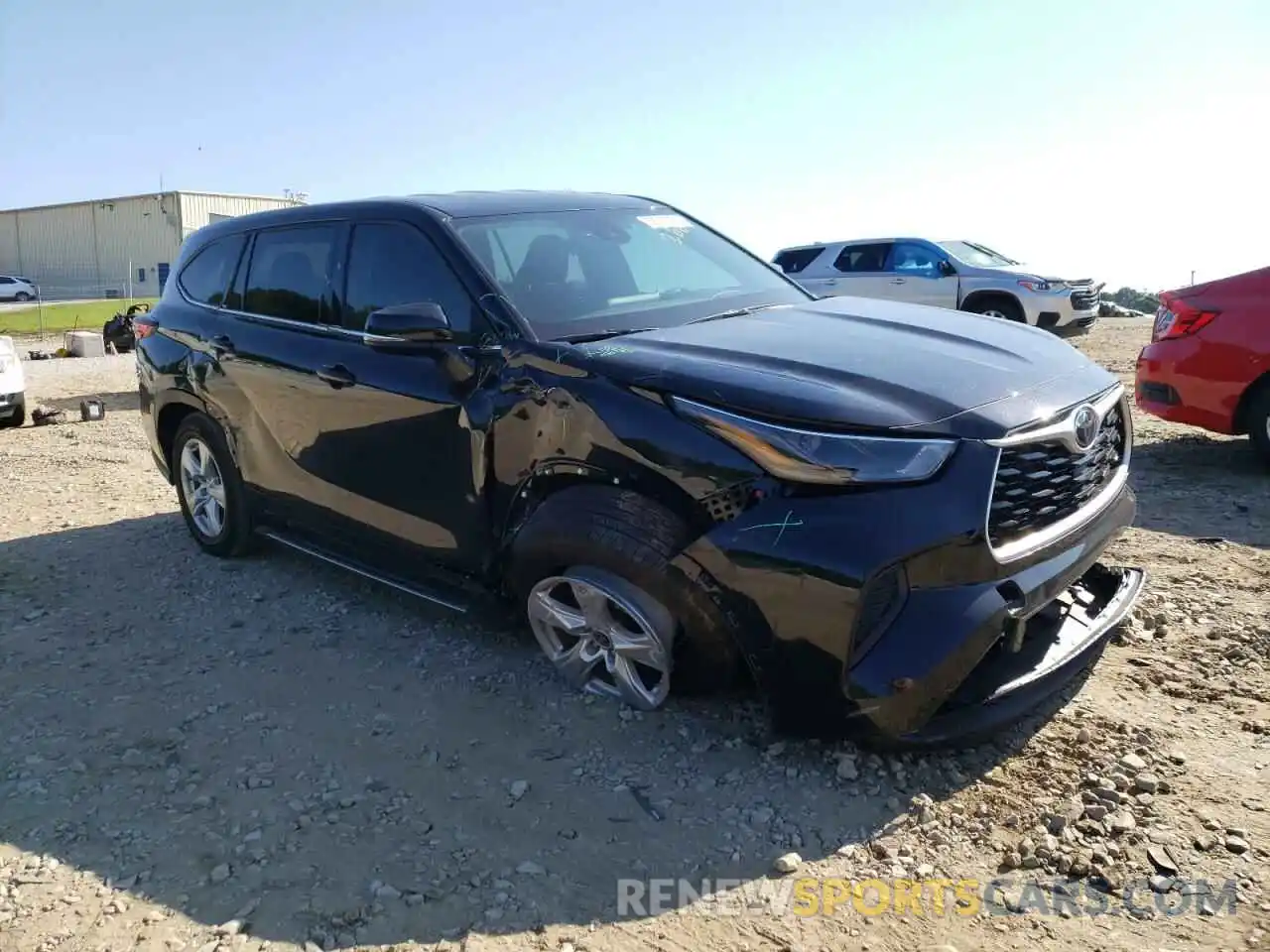 1 Photograph of a damaged car 5TDCZRAHXNS122669 TOYOTA HIGHLANDER 2022