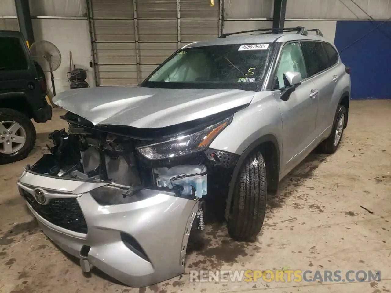 2 Photograph of a damaged car 5TDCZRBH0NS178473 TOYOTA HIGHLANDER 2022