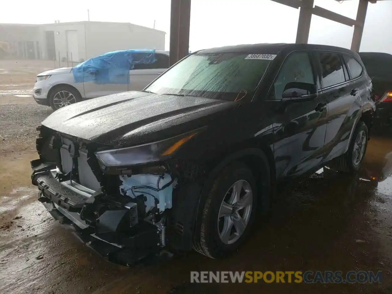 2 Photograph of a damaged car 5TDCZRBH1NS174741 TOYOTA HIGHLANDER 2022