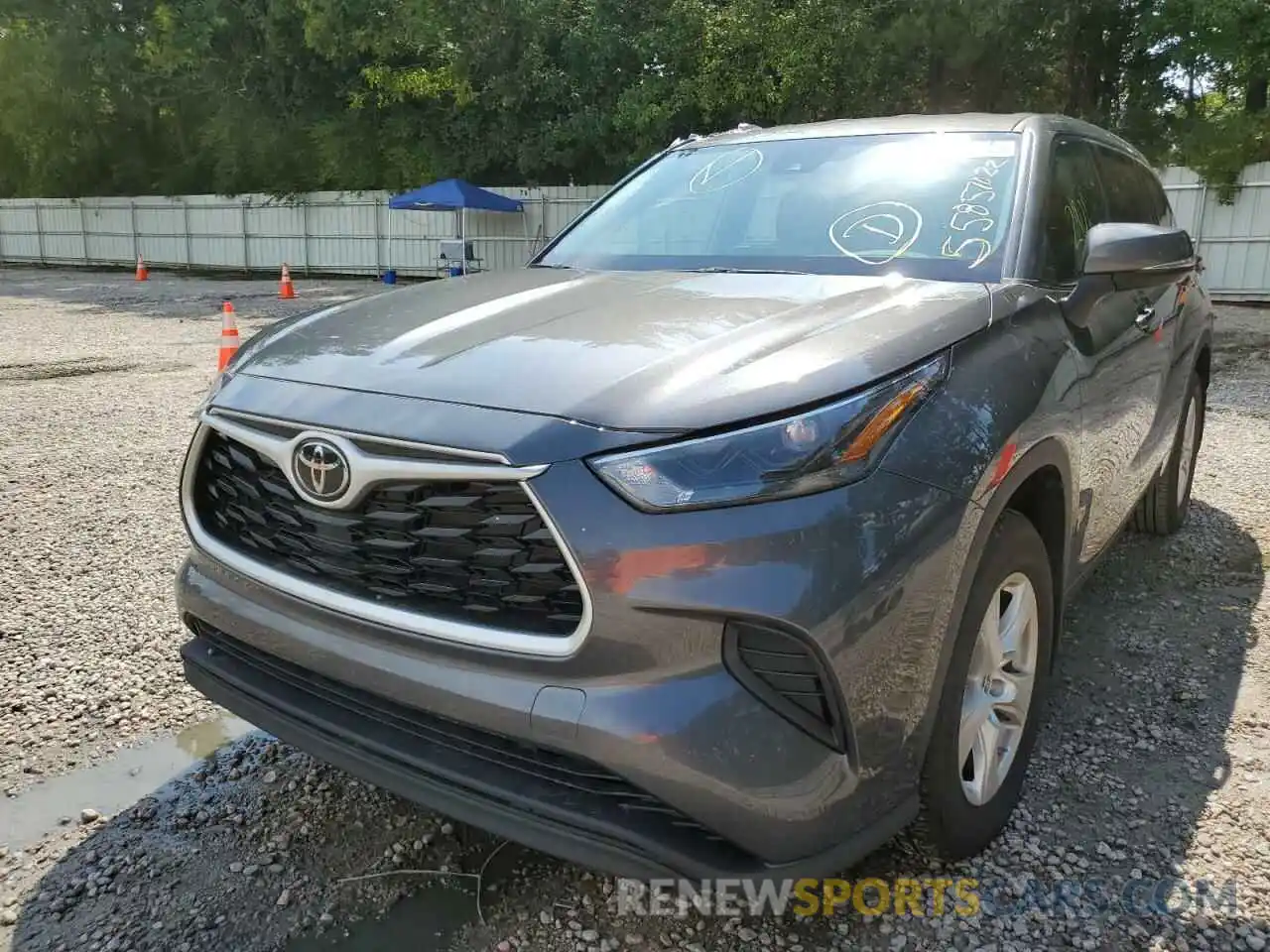 2 Photograph of a damaged car 5TDCZRBH1NS562374 TOYOTA HIGHLANDER 2022