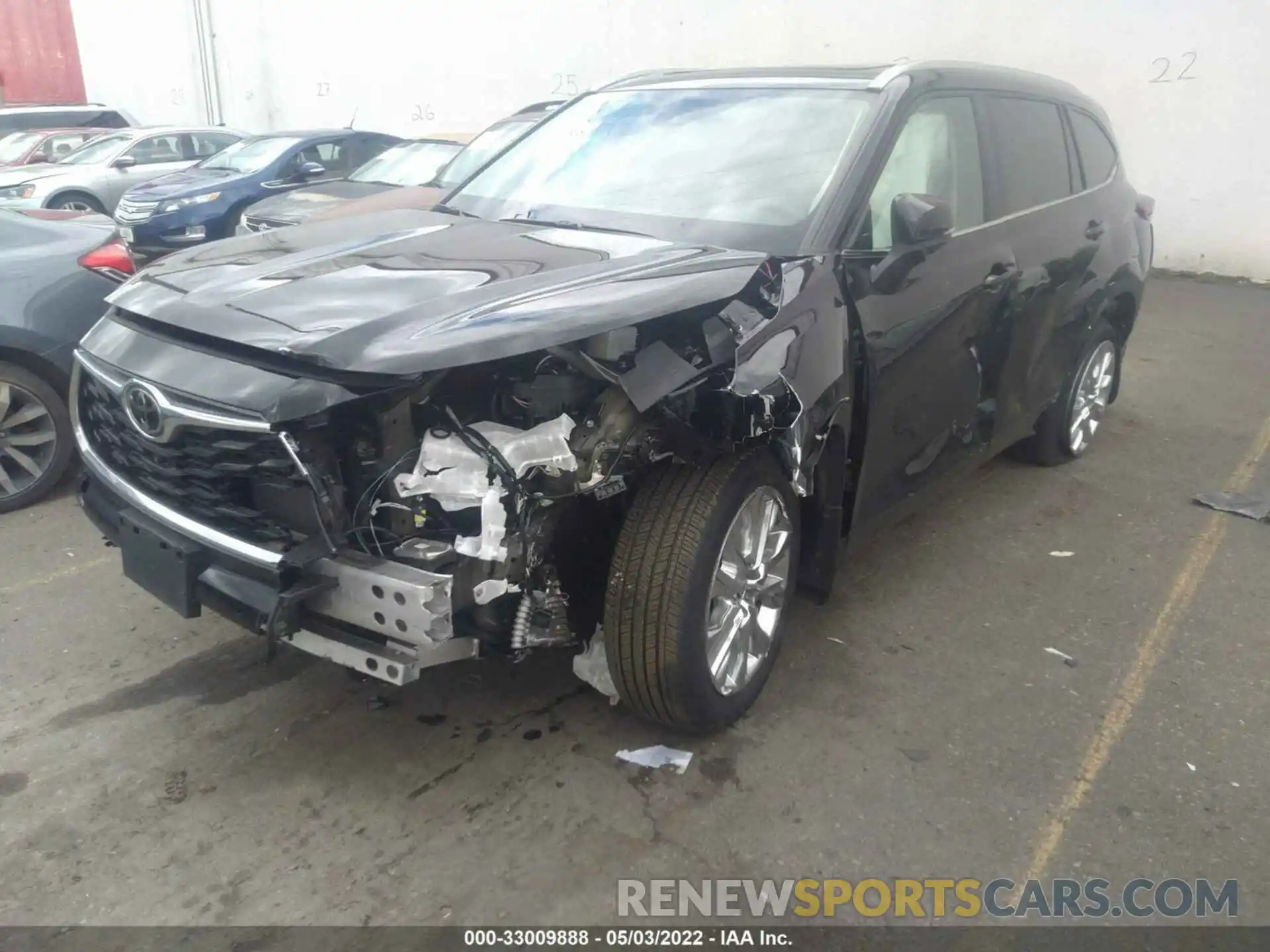 2 Photograph of a damaged car 5TDDZRBH0NS184472 TOYOTA HIGHLANDER 2022