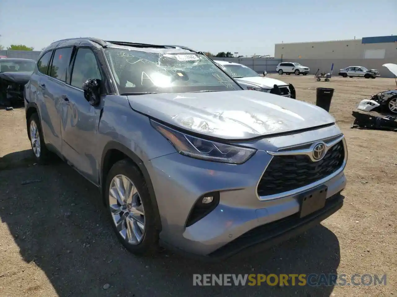 1 Photograph of a damaged car 5TDDZRBH1NS172119 TOYOTA HIGHLANDER 2022