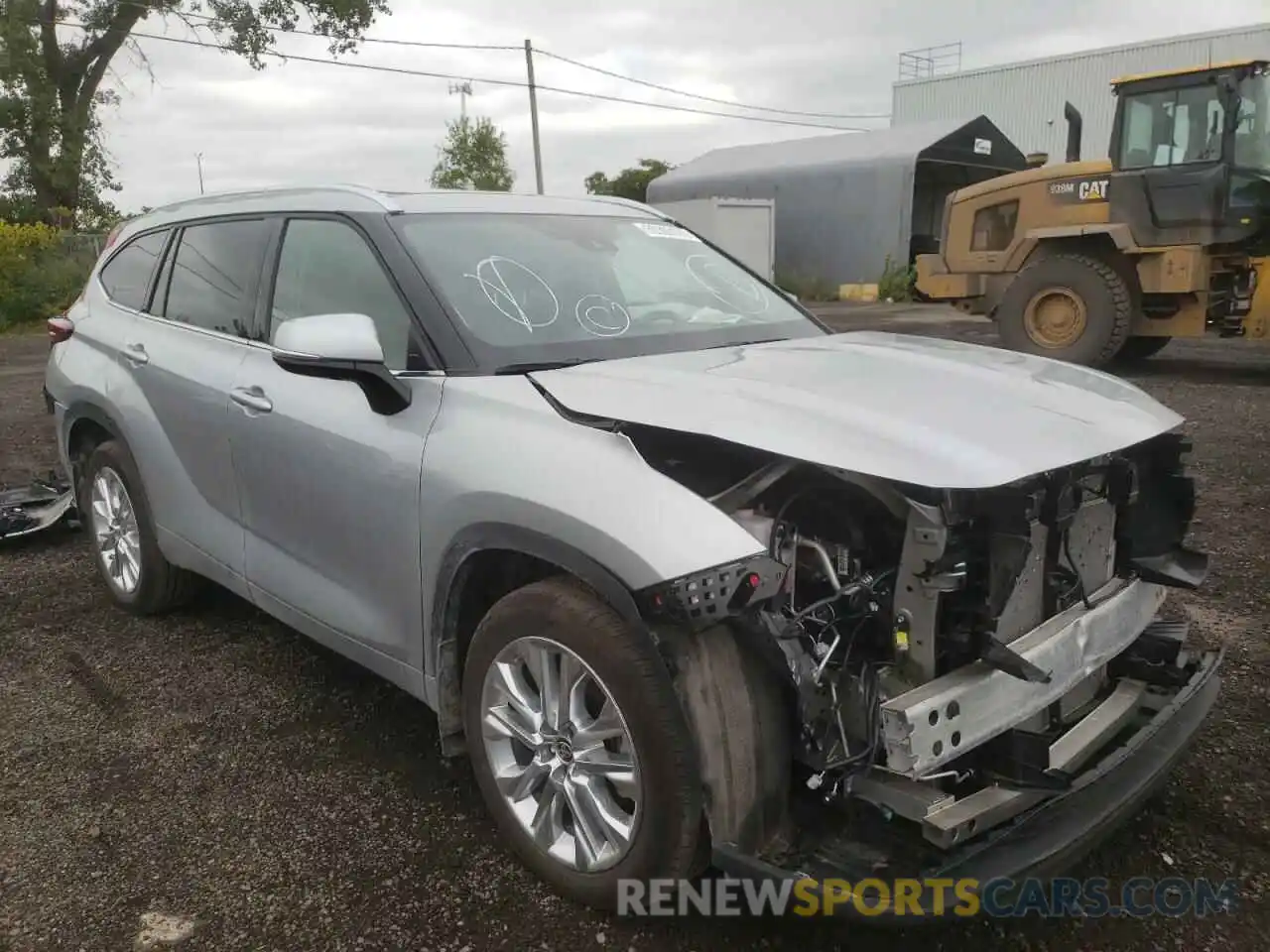 1 Photograph of a damaged car 5TDDZRBH6NS206247 TOYOTA HIGHLANDER 2022