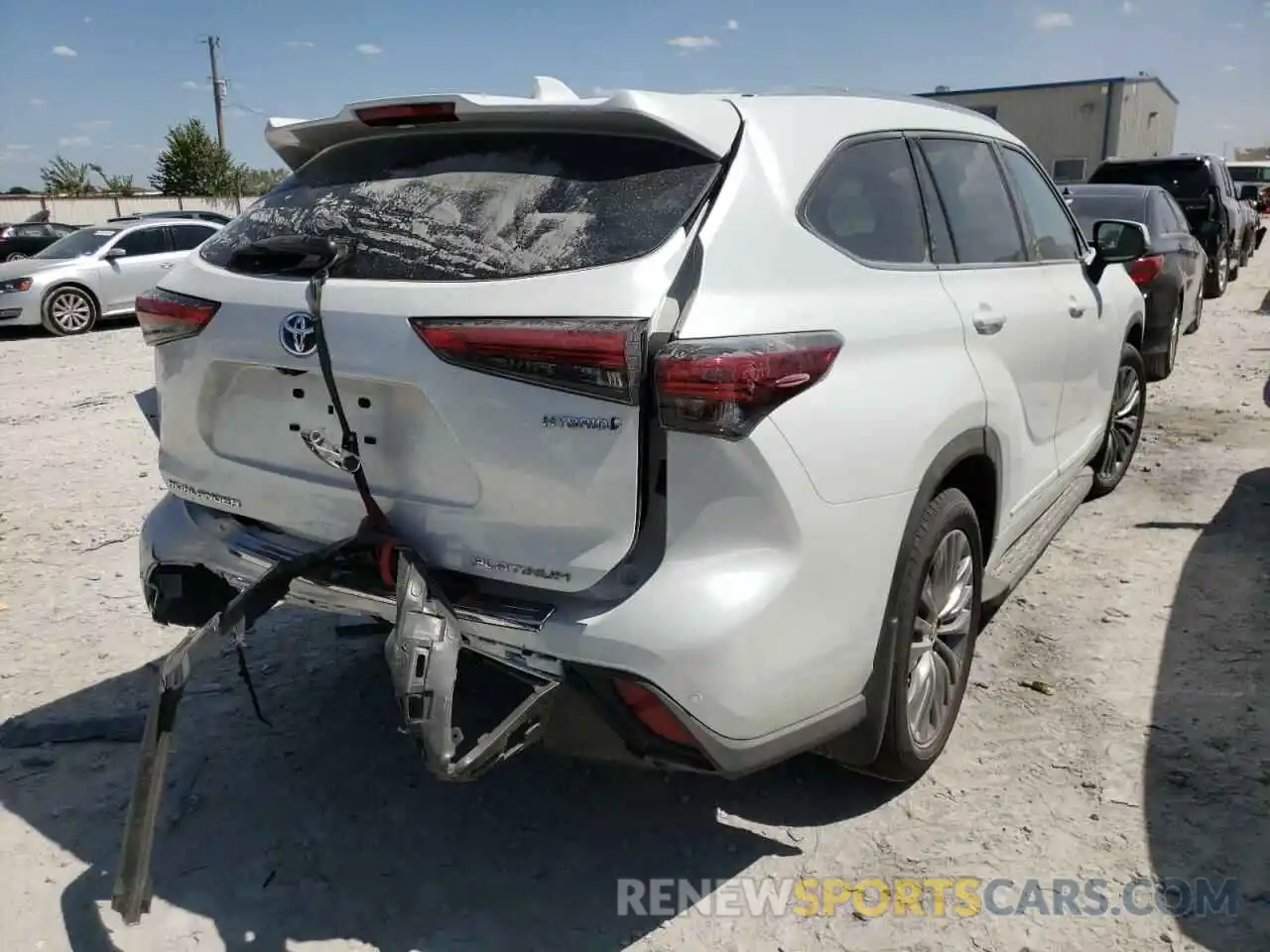 4 Фотография поврежденного автомобиля 5TDEBRCH0NS081768 TOYOTA HIGHLANDER 2022