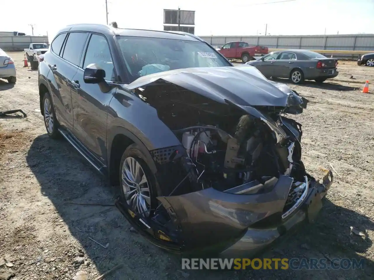 1 Photograph of a damaged car 5TDEBRCH1NS075722 TOYOTA HIGHLANDER 2022