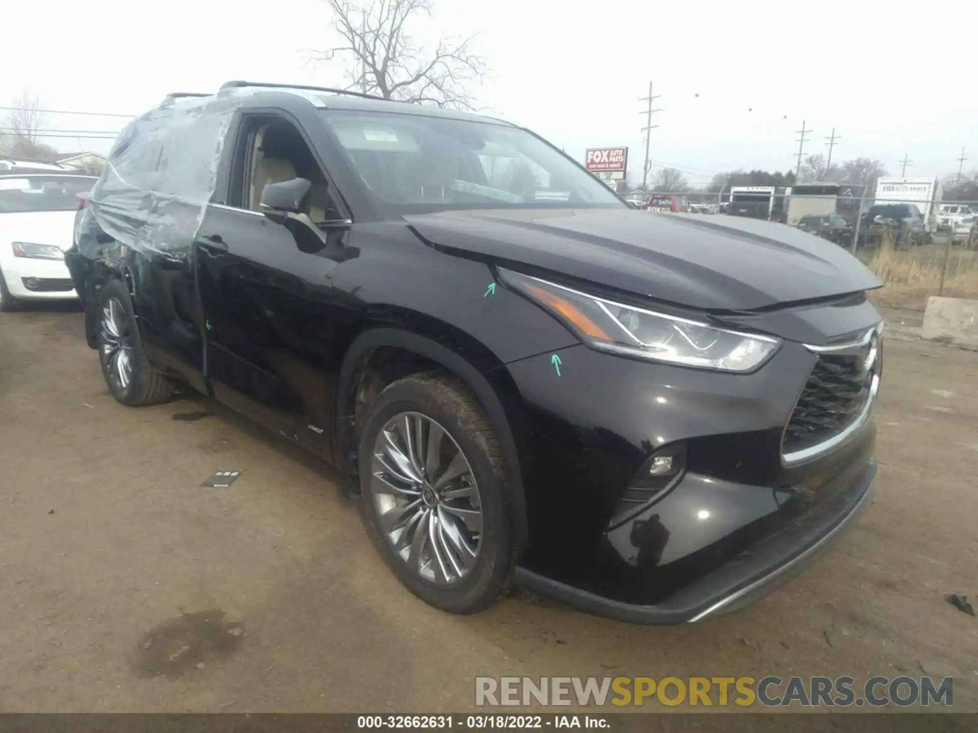 1 Photograph of a damaged car 5TDEBRCH2NS078421 TOYOTA HIGHLANDER 2022