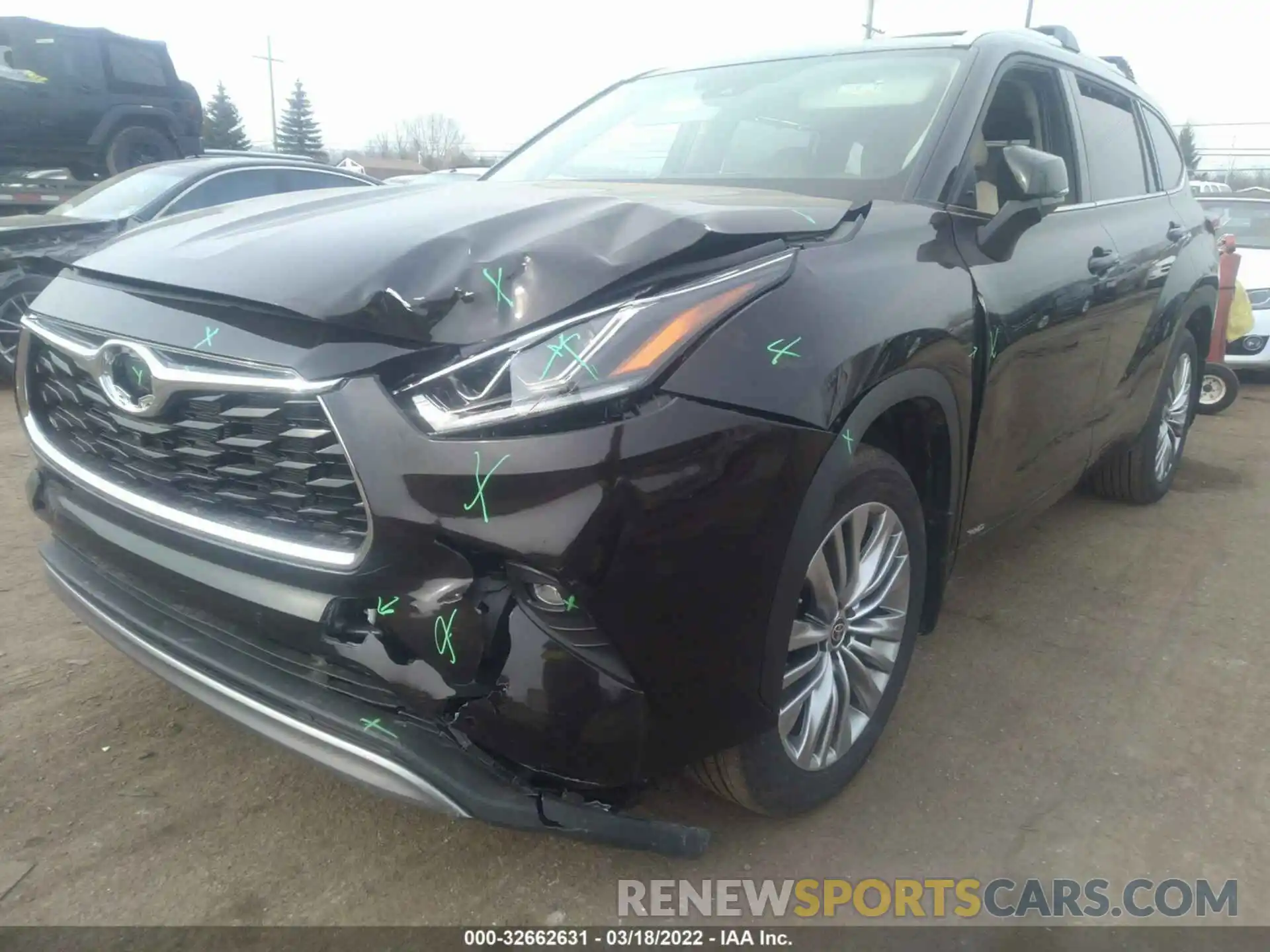 6 Photograph of a damaged car 5TDEBRCH2NS078421 TOYOTA HIGHLANDER 2022