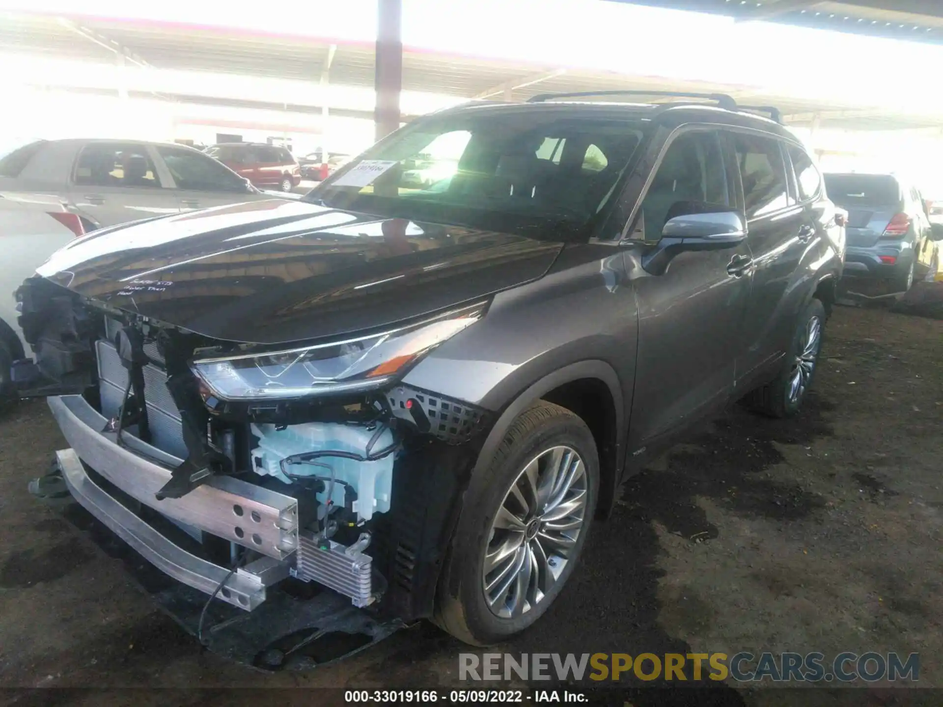 2 Photograph of a damaged car 5TDEBRCH2NS078936 TOYOTA HIGHLANDER 2022