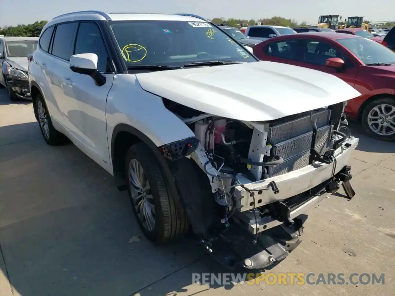 1 Photograph of a damaged car 5TDEBRCH6NS072086 TOYOTA HIGHLANDER 2022