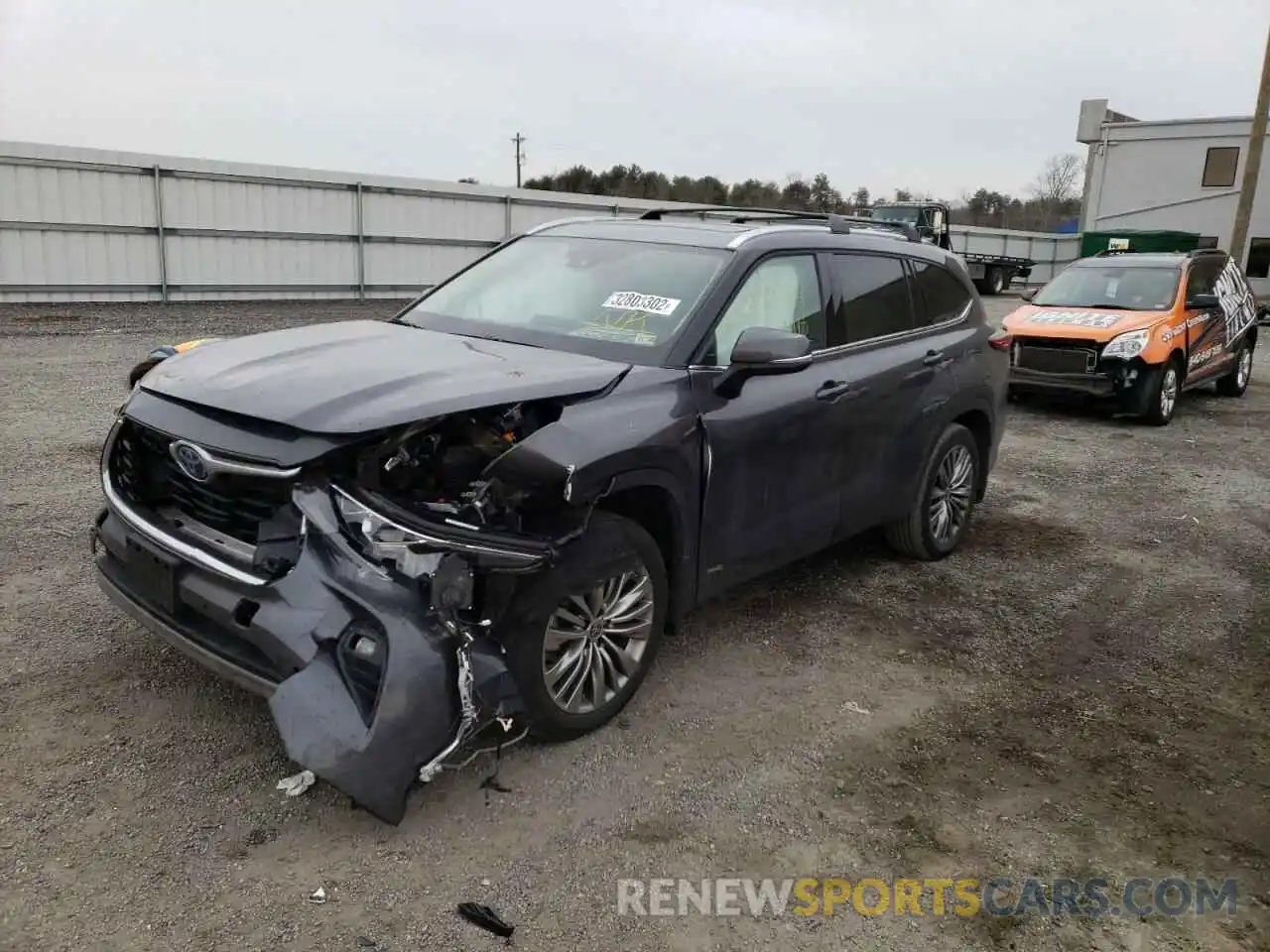 2 Photograph of a damaged car 5TDEBRCHXNS075556 TOYOTA HIGHLANDER 2022