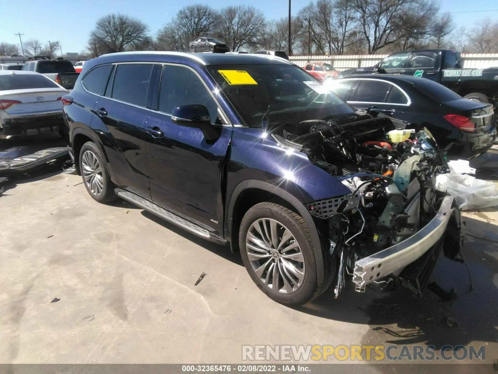 1 Photograph of a damaged car 5TDEBRCHXNS076108 TOYOTA HIGHLANDER 2022