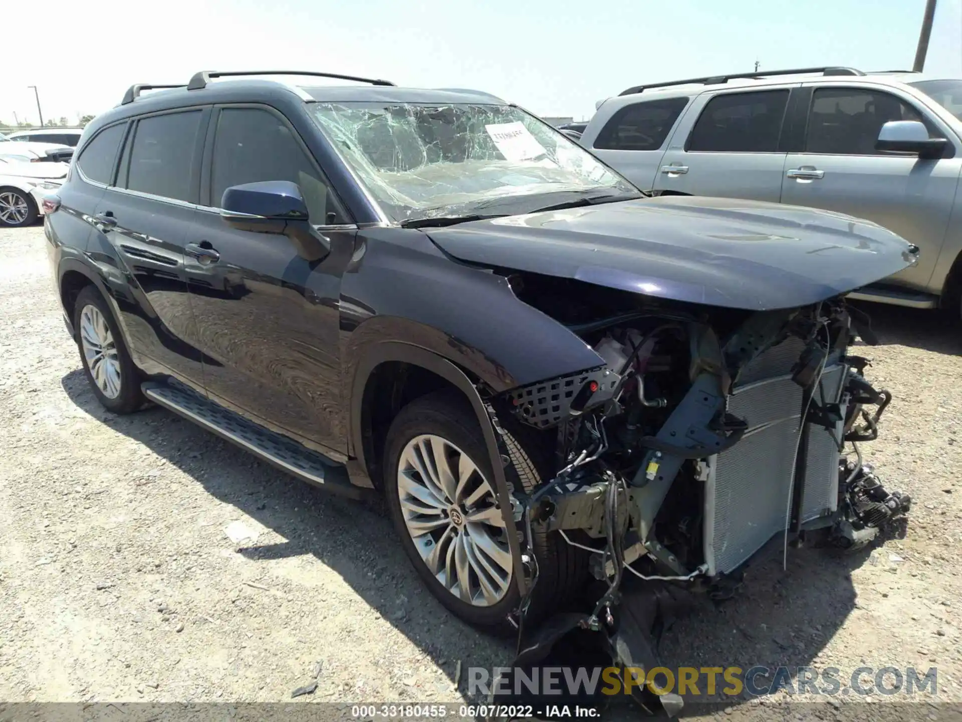 1 Photograph of a damaged car 5TDFARAH0NS014128 TOYOTA HIGHLANDER 2022