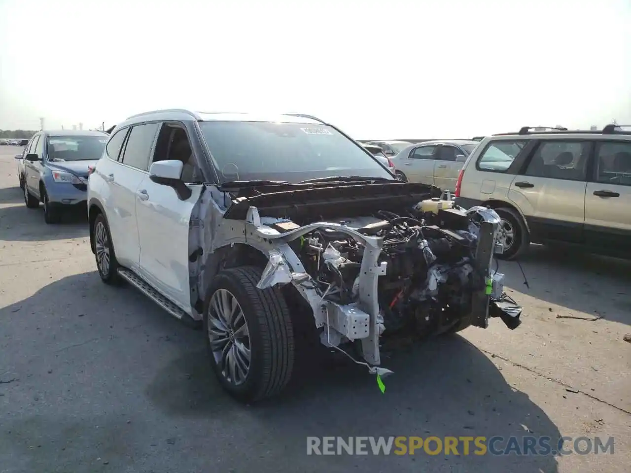 1 Photograph of a damaged car 5TDFARAH1NS013425 TOYOTA HIGHLANDER 2022