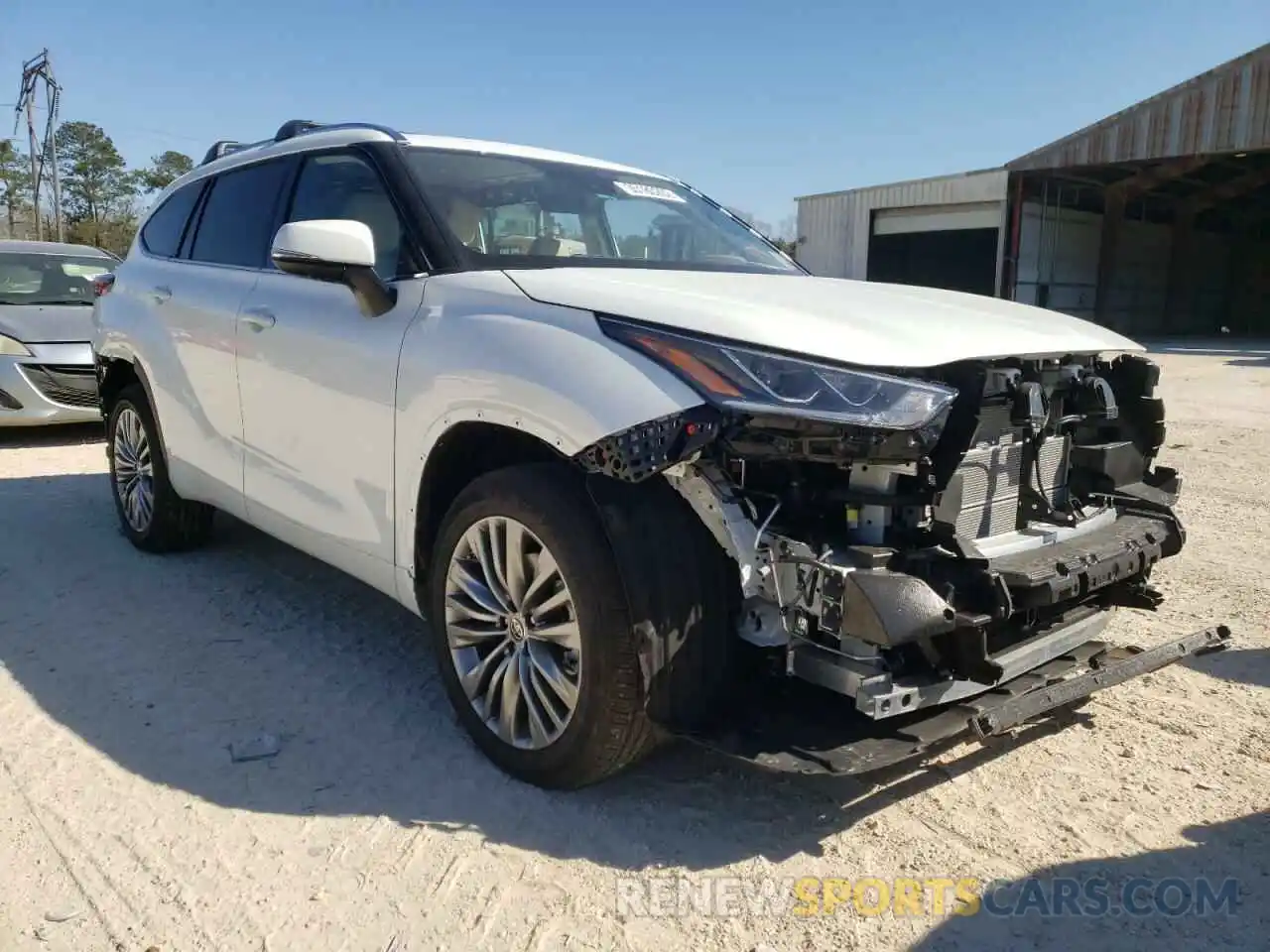 1 Photograph of a damaged car 5TDFARAHXNS013486 TOYOTA HIGHLANDER 2022