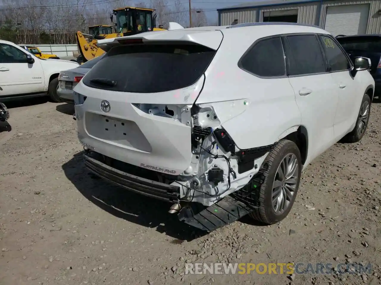 4 Фотография поврежденного автомобиля 5TDFZRBH1NS173764 TOYOTA HIGHLANDER 2022