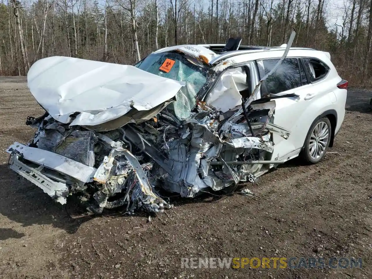 1 Photograph of a damaged car 5TDFZRBH2NS201605 TOYOTA HIGHLANDER 2022