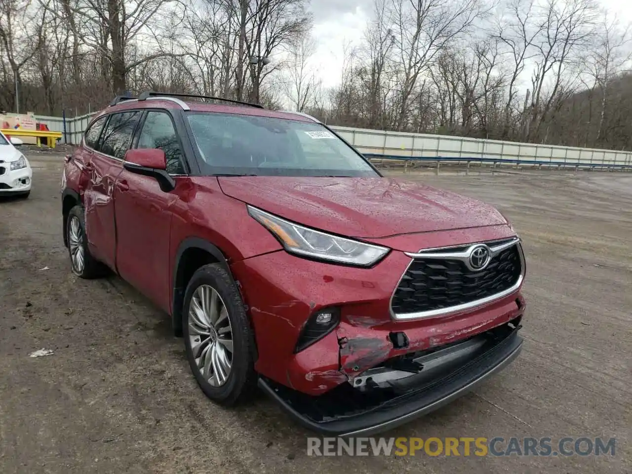 1 Photograph of a damaged car 5TDFZRBH3NS199749 TOYOTA HIGHLANDER 2022