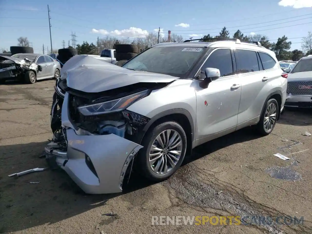 1 Photograph of a damaged car 5TDFZRBH7NS180282 TOYOTA HIGHLANDER 2022