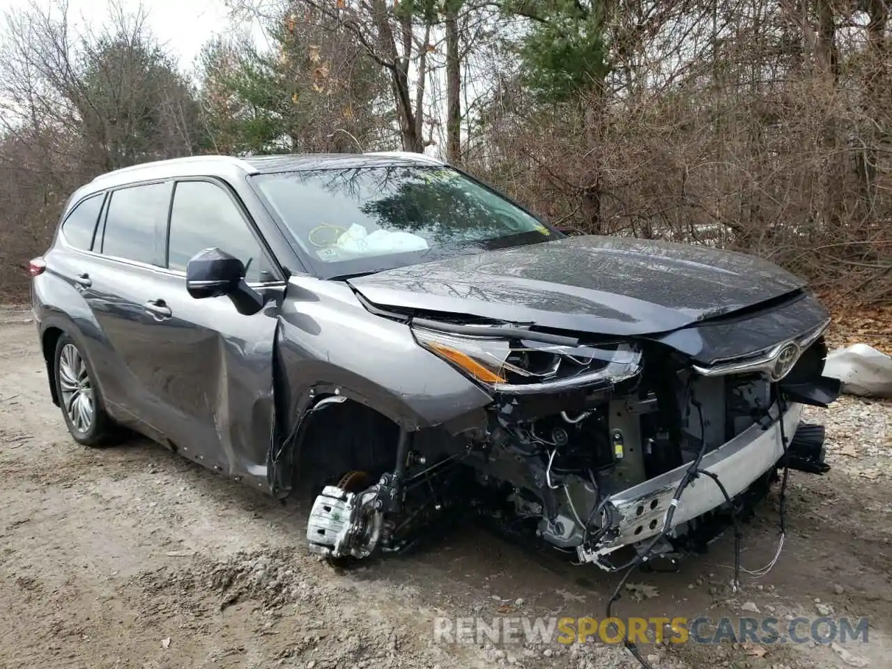 1 Photograph of a damaged car 5TDFZRBH8NS172384 TOYOTA HIGHLANDER 2022