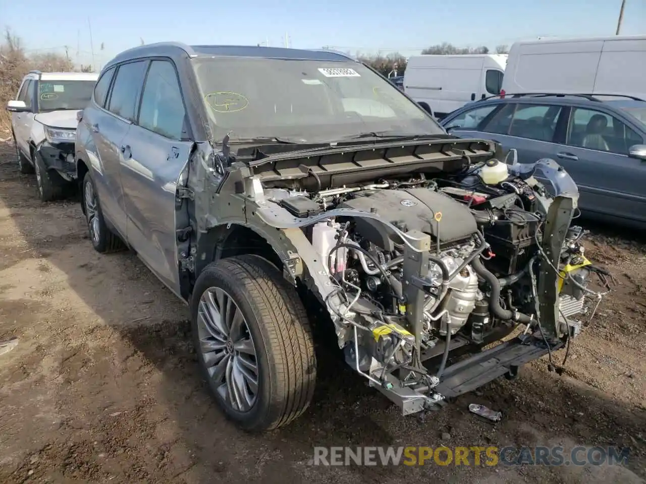 1 Photograph of a damaged car 5TDFZRBH8NS173003 TOYOTA HIGHLANDER 2022