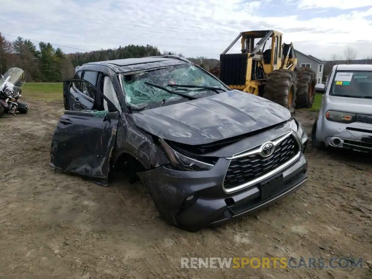 1 Photograph of a damaged car 5TDFZRBH9NS191865 TOYOTA HIGHLANDER 2022