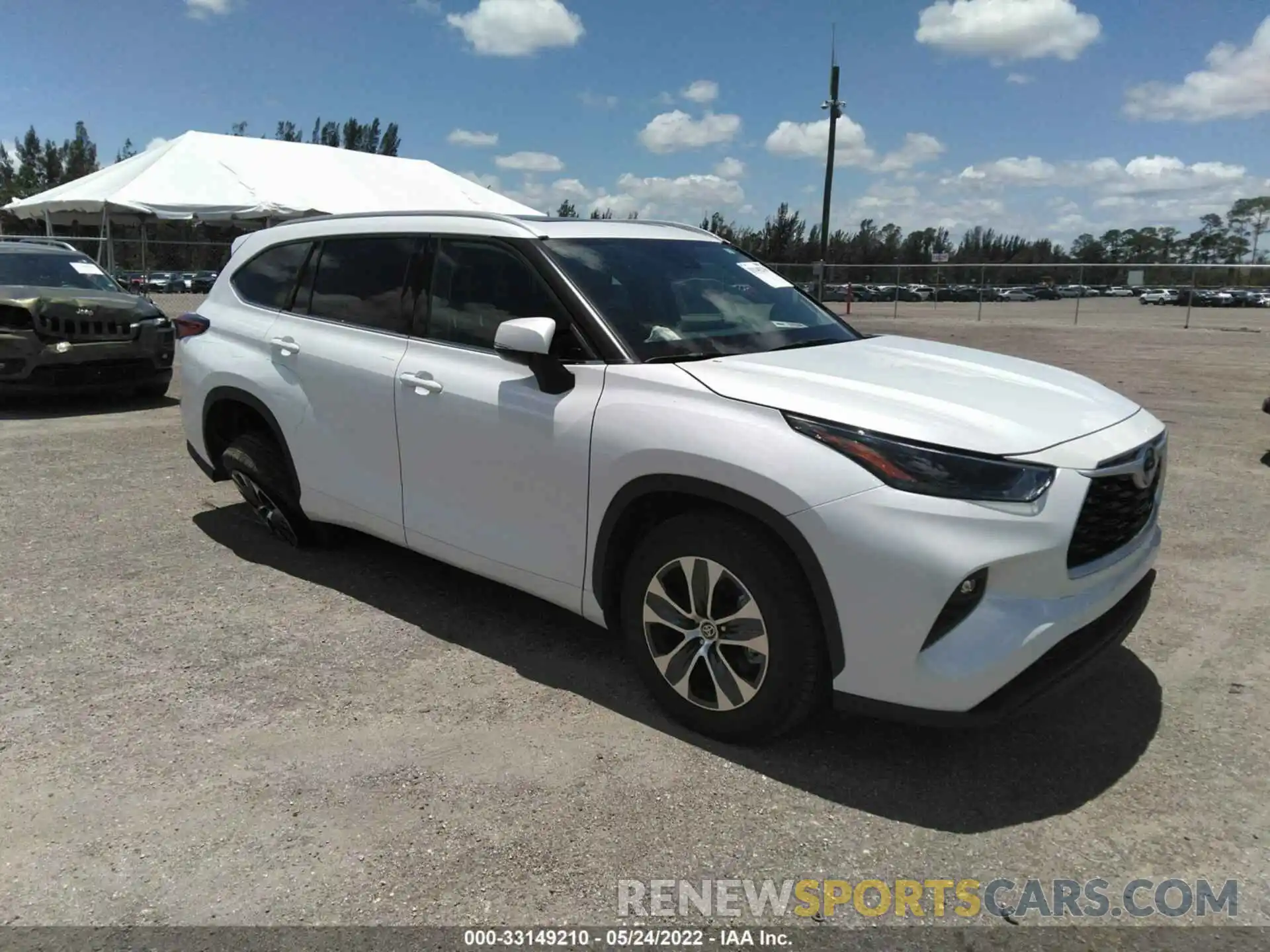 1 Photograph of a damaged car 5TDGARAH0NS510776 TOYOTA HIGHLANDER 2022