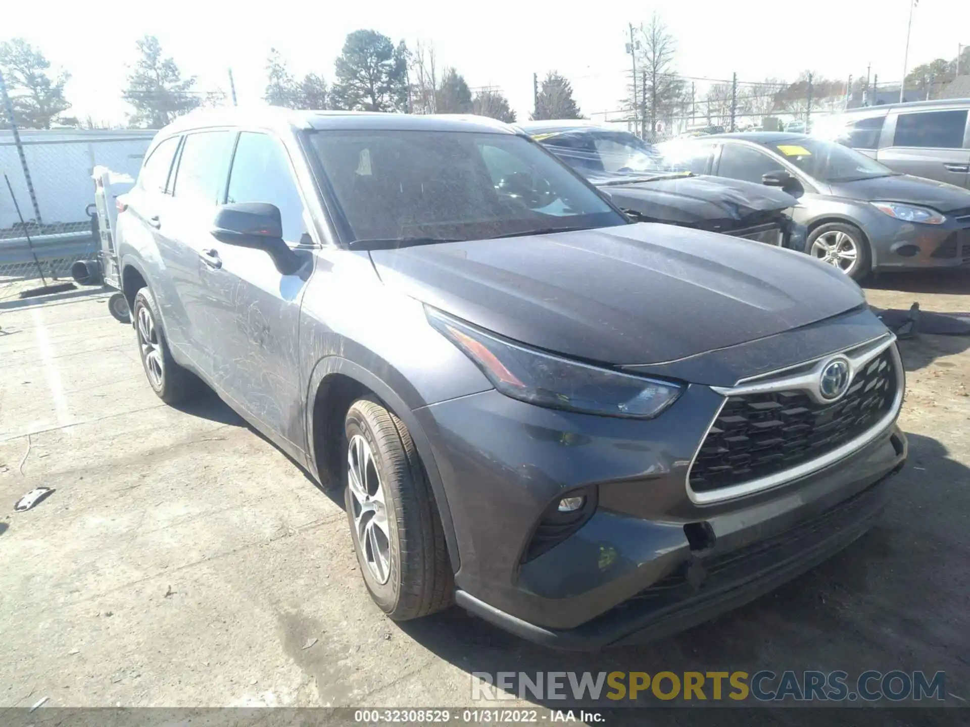 1 Photograph of a damaged car 5TDGARAH0NS511085 TOYOTA HIGHLANDER 2022