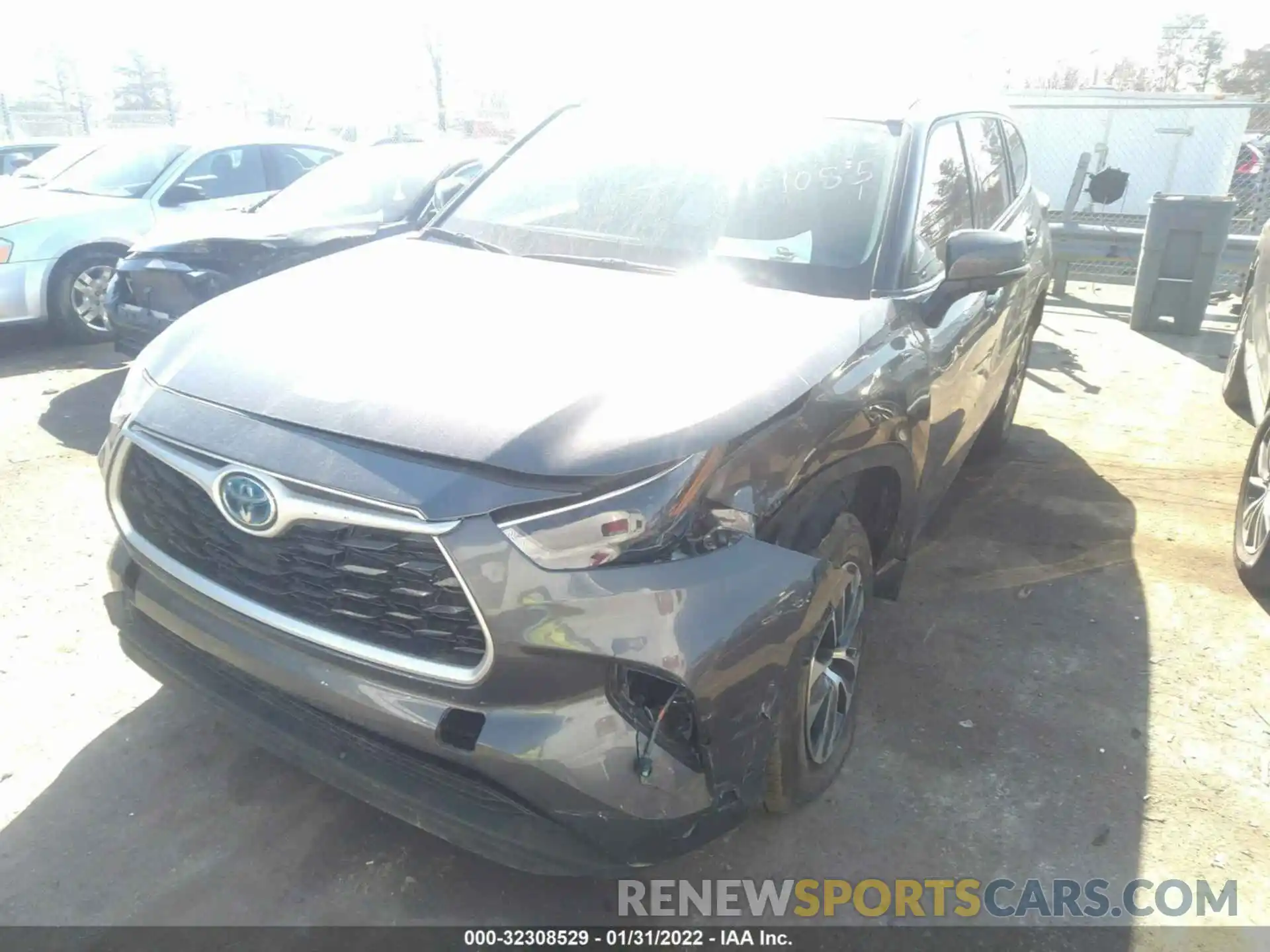 2 Фотография поврежденного автомобиля 5TDGARAH0NS511085 TOYOTA HIGHLANDER 2022