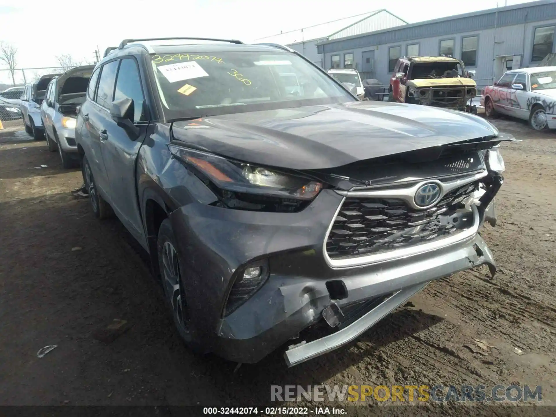 1 Photograph of a damaged car 5TDGARAH3NS512103 TOYOTA HIGHLANDER 2022