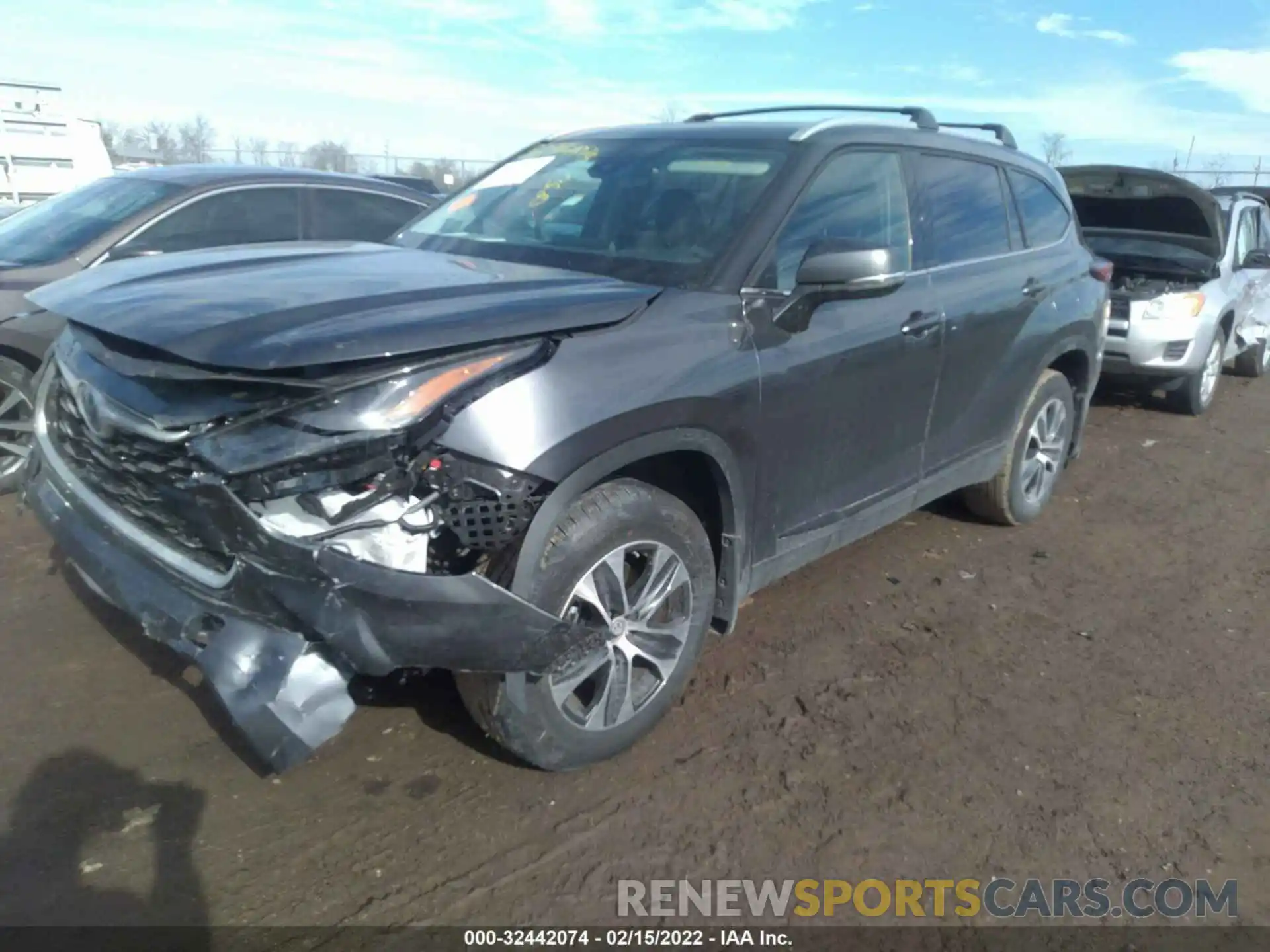 2 Photograph of a damaged car 5TDGARAH3NS512103 TOYOTA HIGHLANDER 2022