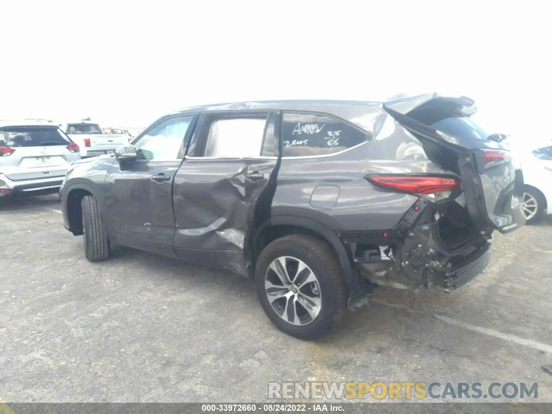 3 Photograph of a damaged car 5TDGARAH3NS515437 TOYOTA HIGHLANDER 2022