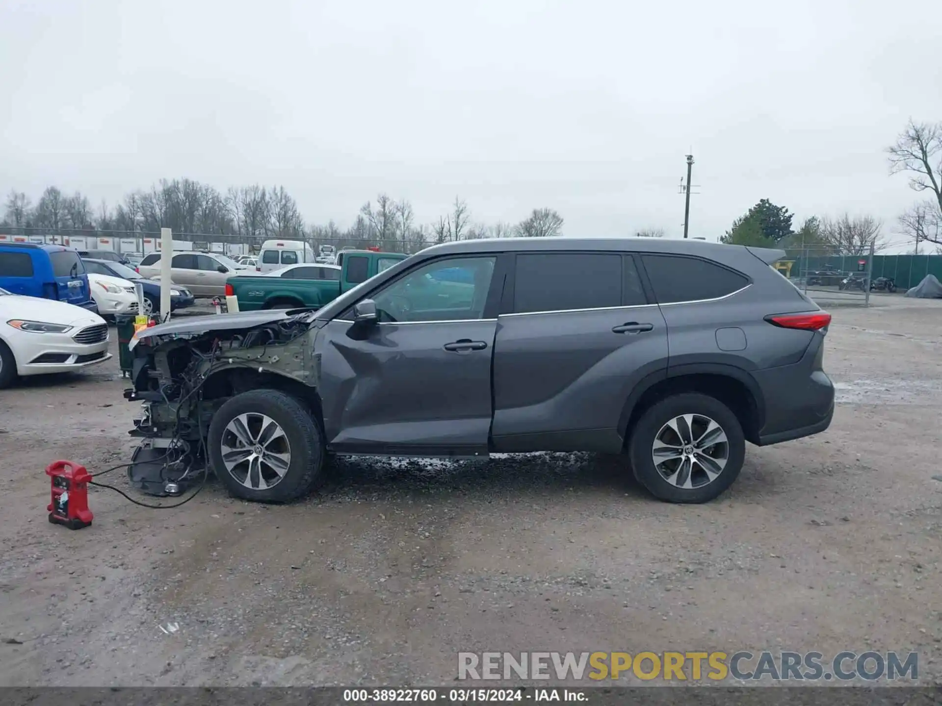 14 Photograph of a damaged car 5TDGARAH4NS515169 TOYOTA HIGHLANDER 2022